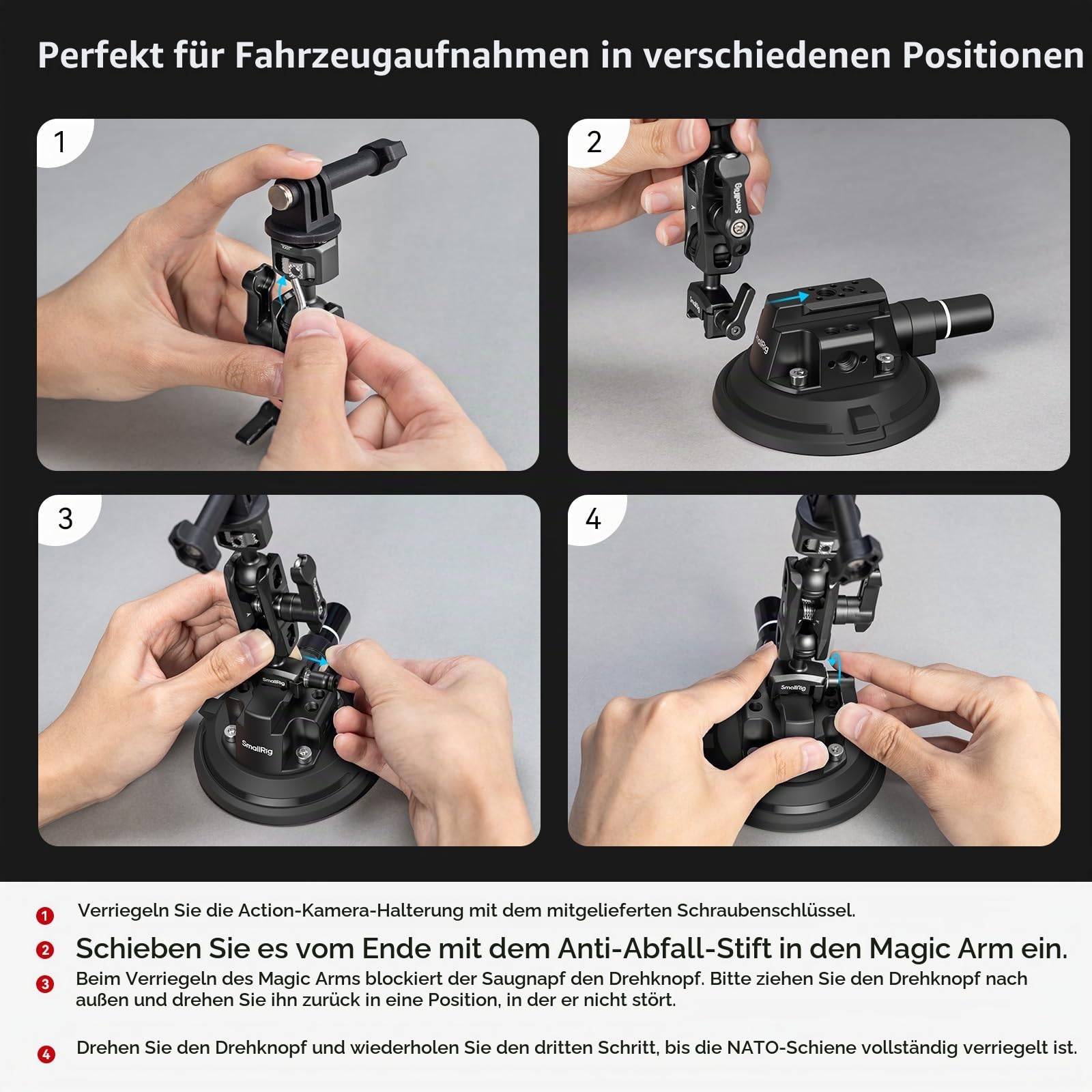 smallrig-4-camera-suction-mount-4236c-saugnapf-mit-ball-head-magic-arm image 8