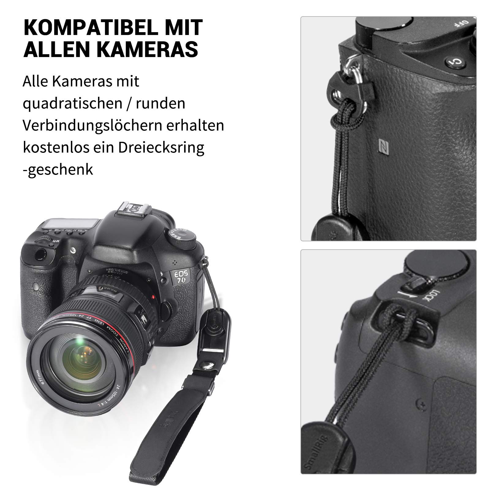 smallrig-camera-wrist-strap-handschlaufe-psw2398-f-r-sony-fujifilm-canon-nikon image 2