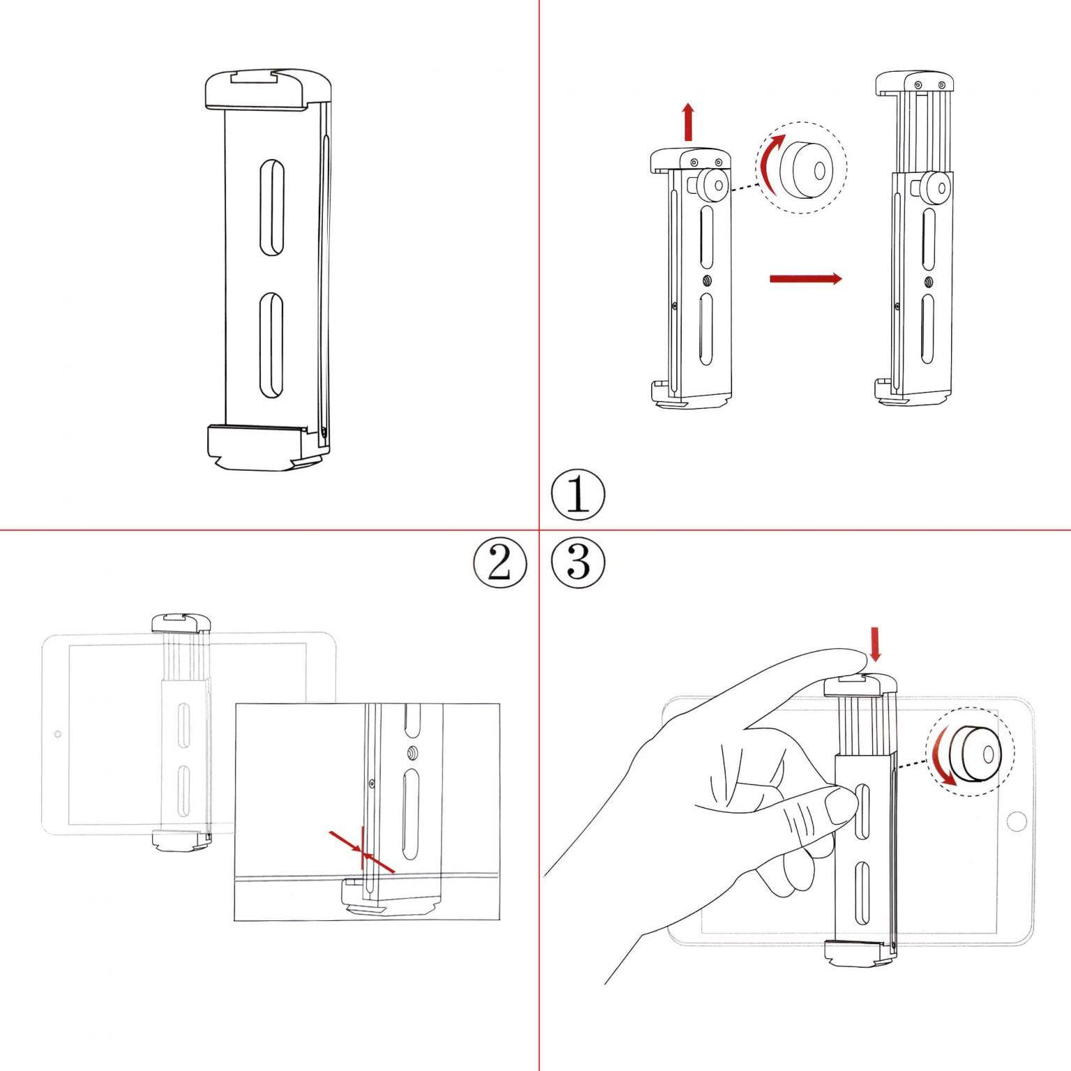 shape-tablet-aluminium-clamp-mount-stativhalterung image 6