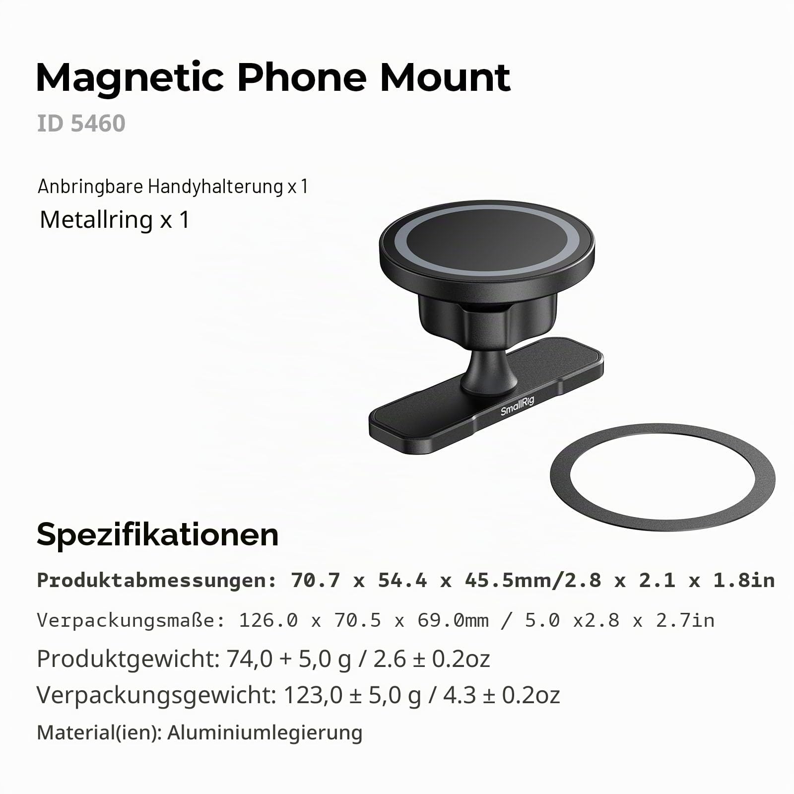 smallrig-5460-magsafe-handyhalterung-mit-360-kugelkopf-doppelseitig-magnetisch image 8