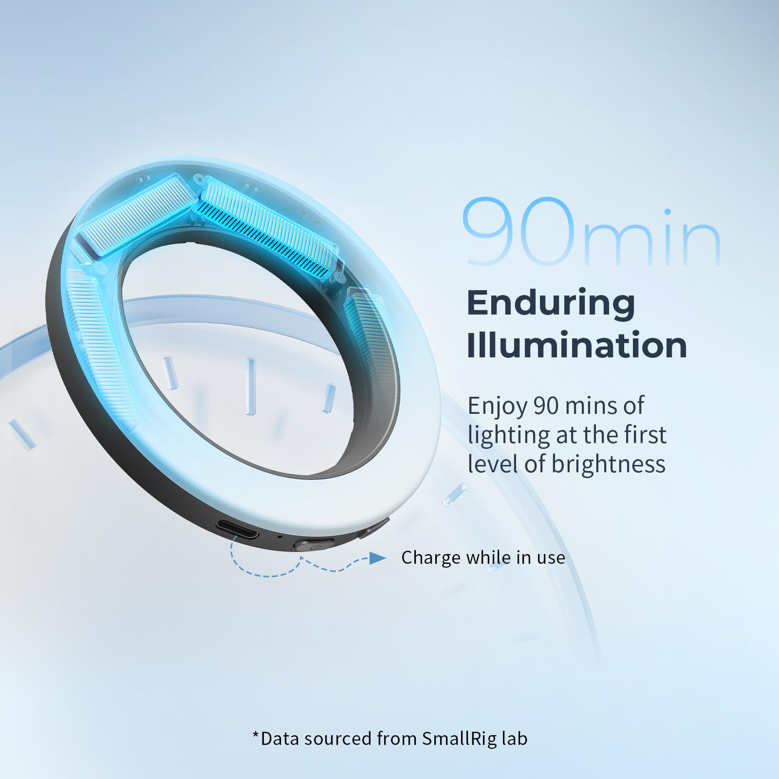 smallrig-vibe-p30-bi-color-ring-led-videoleuchte-f-r-67mm-handyhalterungen image 6