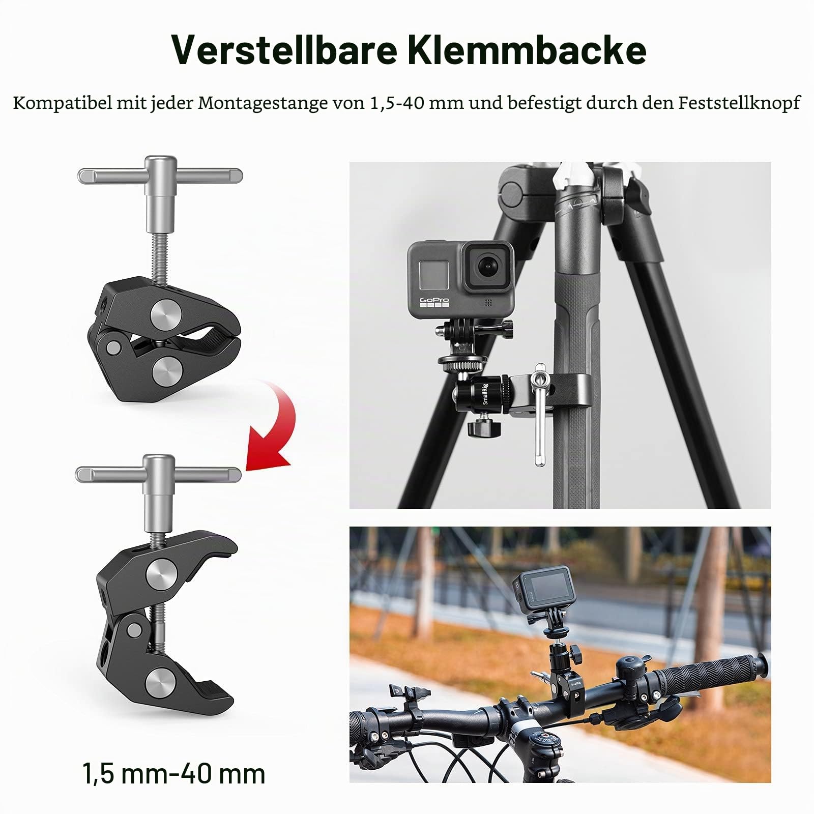 smallrig-super-clamp-mit-mini-kugelkopf-und-blitzschuh image 2