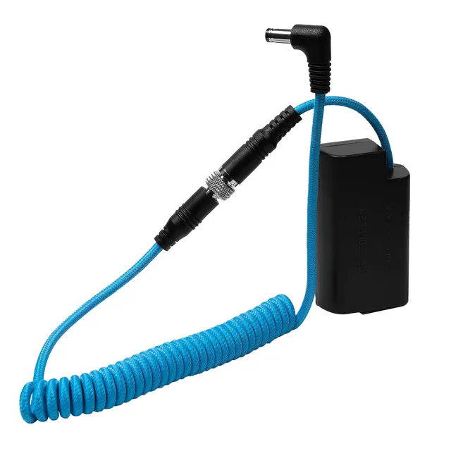 kondor-blue-dc-2-1-5-5-auf-lumix-s1h-blj31-dummy-akku-kabel image 1