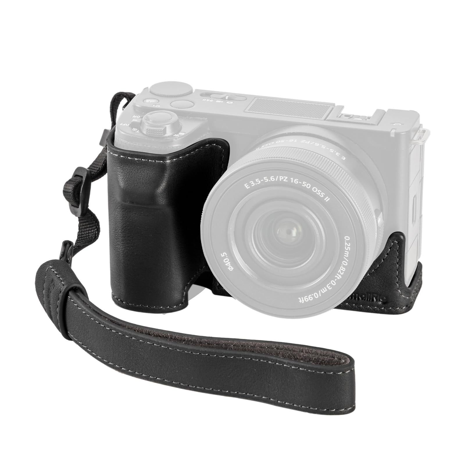 smallrig-kamera-ledertasche-4777-f-r-sony-zv-e10-ii-schwarz-mit-handschlaufe image 8
