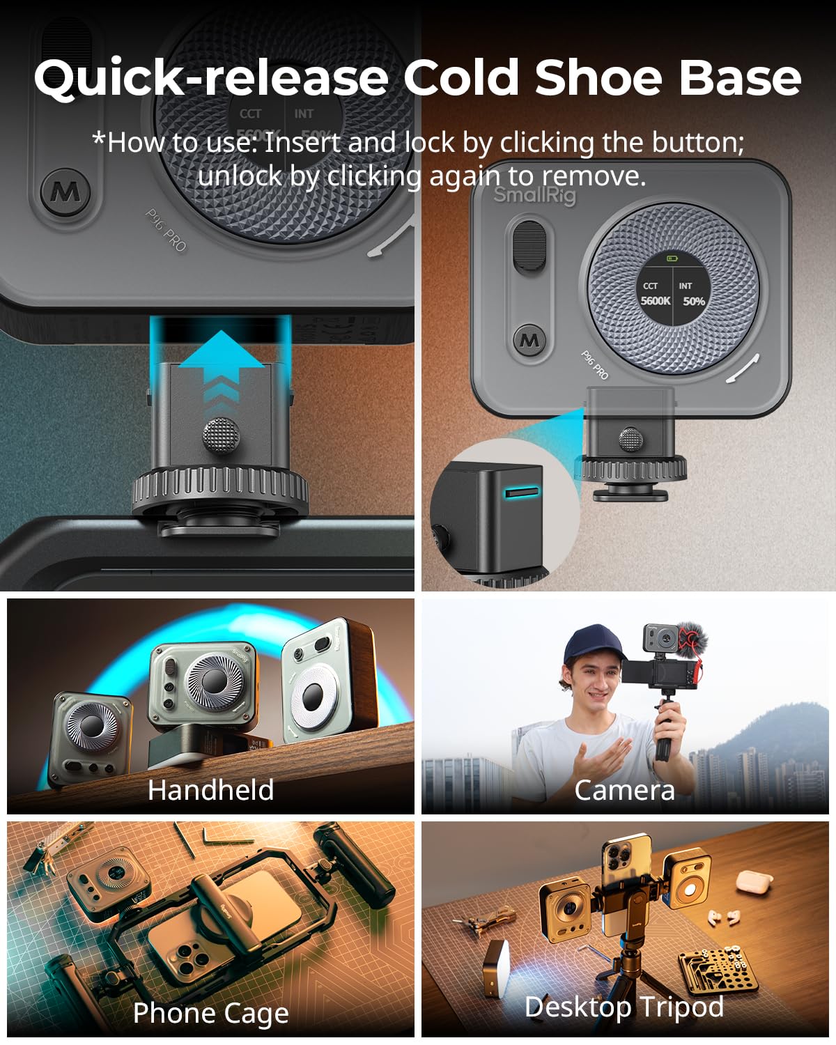 smallrig-p96-pro-led-videolicht-4660-bi-color-2500-6500k image 7