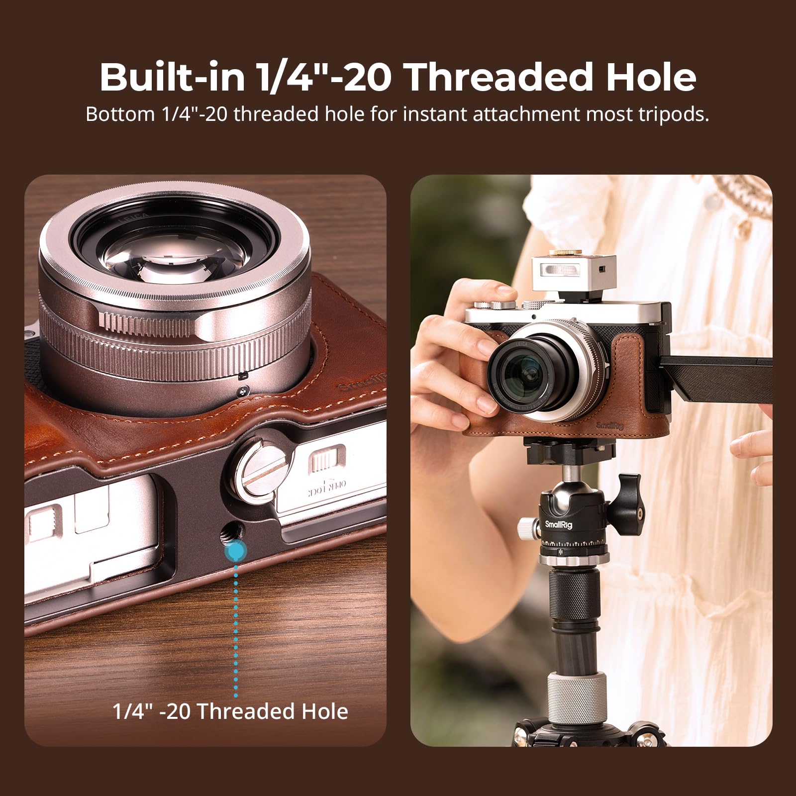 smallrig-halbtasche-aus-echtleder-f-r-panasonic-lumix-l10-mit-frontgriff-braun-5 image 6