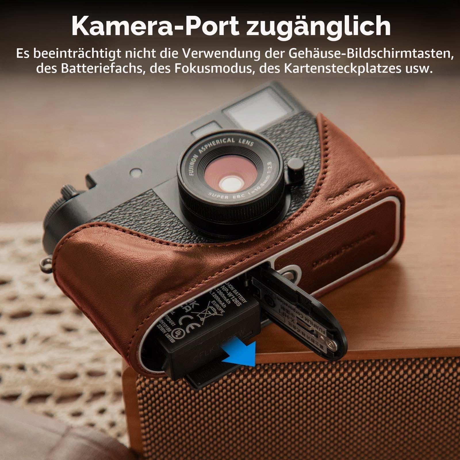 smallrig-5218-x-half-retro-ledertasche-half-case-braun-f-r-fujifilm-x-half-mit-s image 6