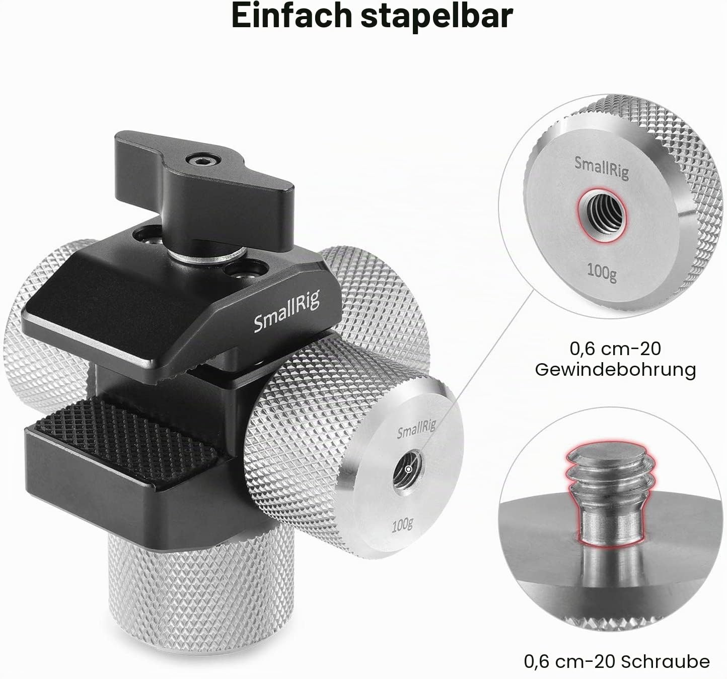 smallrig-2284-gegengewicht-100g-f-r-dji-ronin-s-und-zhiyun-gimbal image 2