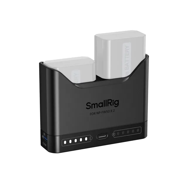 smallrig-np-fw50-akkuladeger-t-5493-dual-slot-usb-c-ladeger-t-f-r-sony image 1
