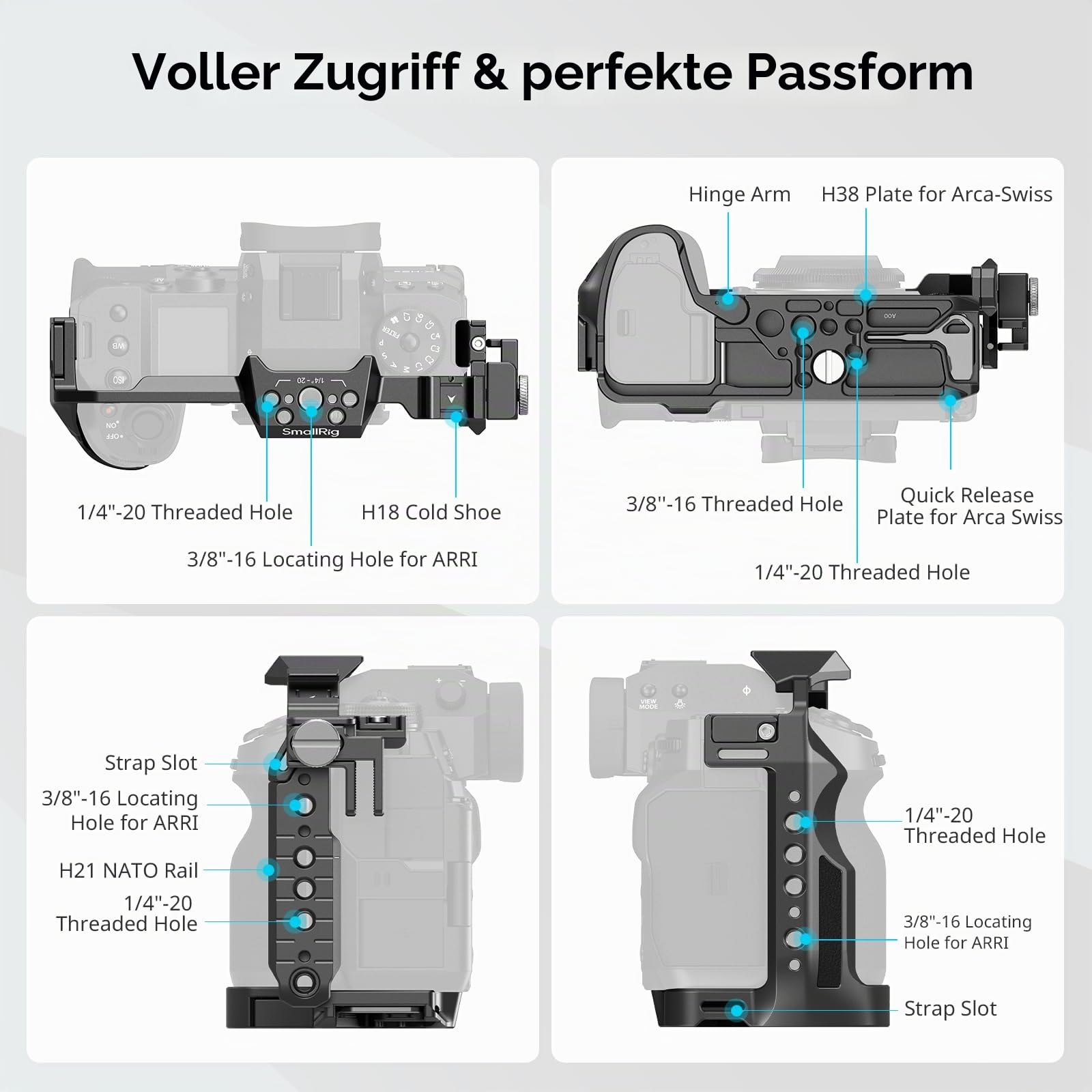 smallrig-3934b-x-h2-x-h2s-kamera-komplettk-fig-aus-aluminium-mit-hdmi-kabelklemm image 4