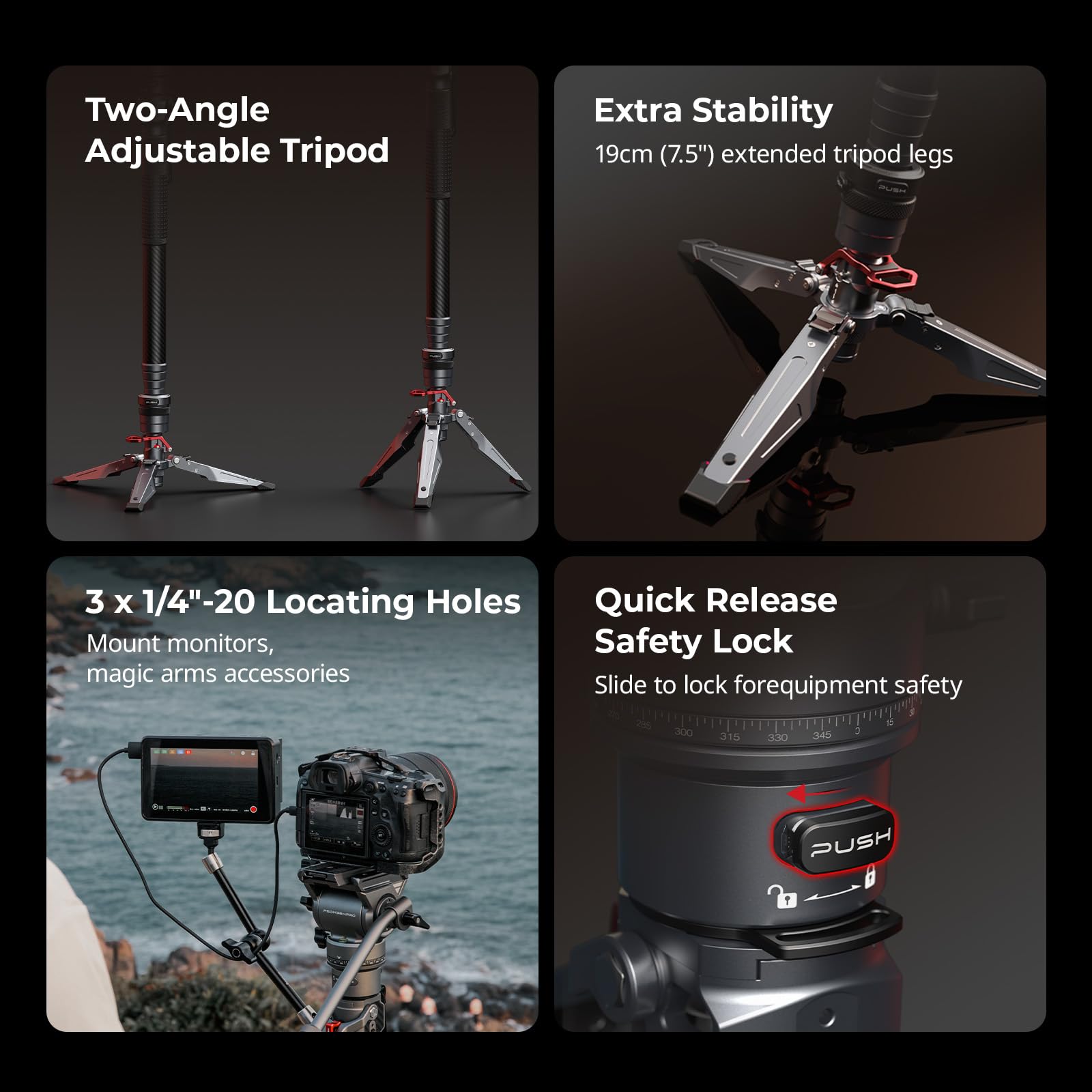 smallrig-5565-carbon-video-monopod-pro-175cm-mit-fluidkopf image 7