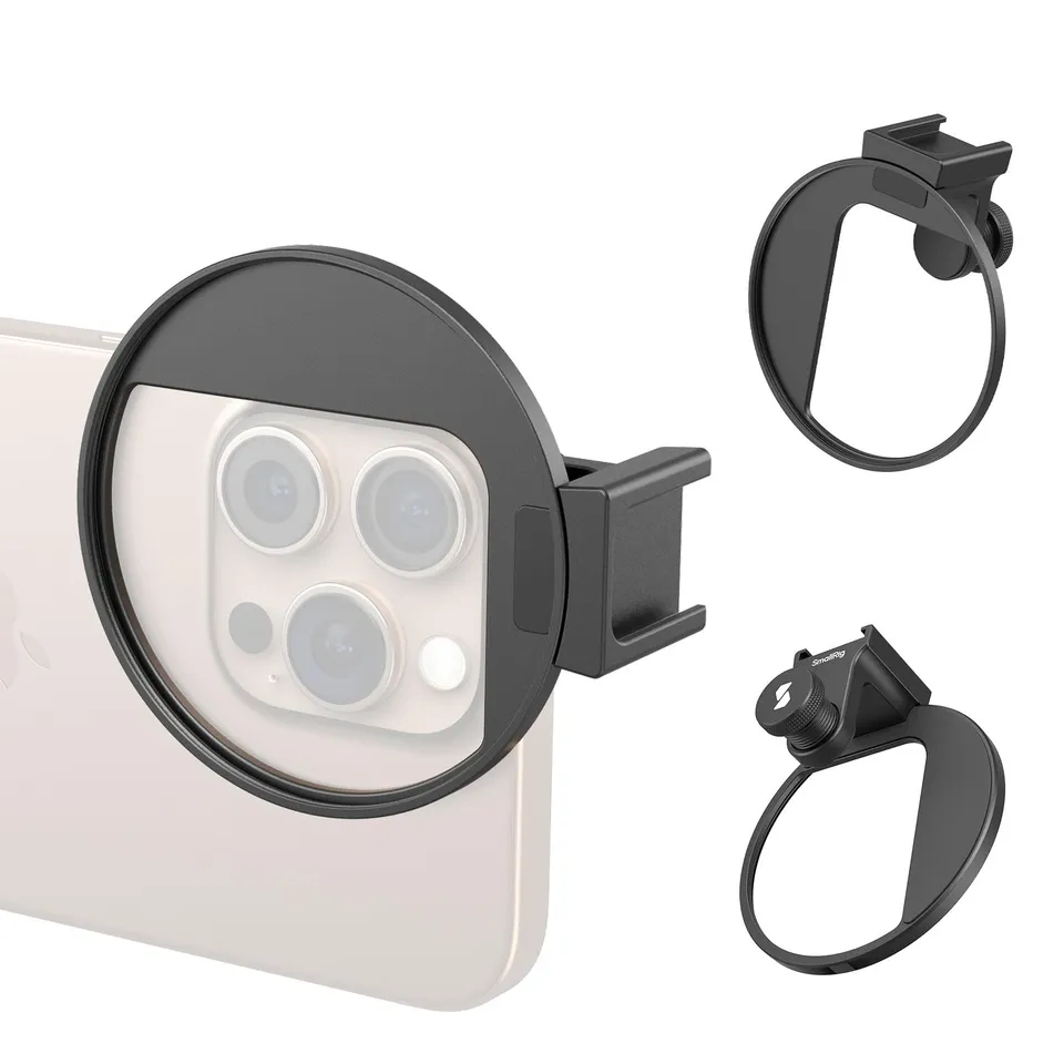 smallrig-5174-universal-filteradapter-67mm-mit-klemme-und-blitzschuh-f-r-smartph image 1