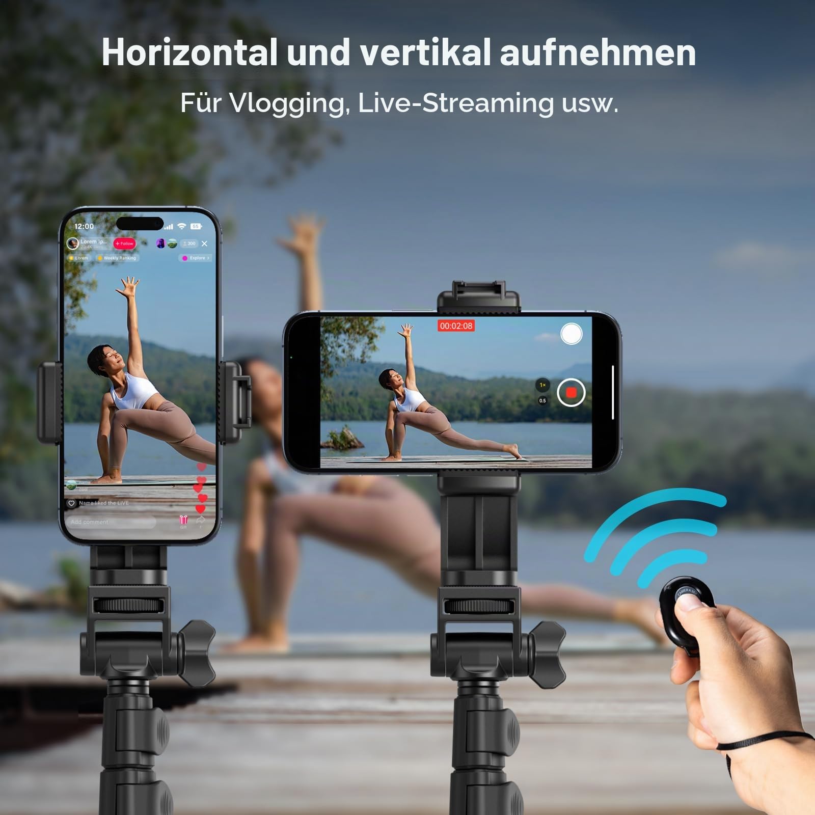 smallrig-encore-pt-30-4363-phone-tripod-170cm-stativ-mit-fernbedienung image 8