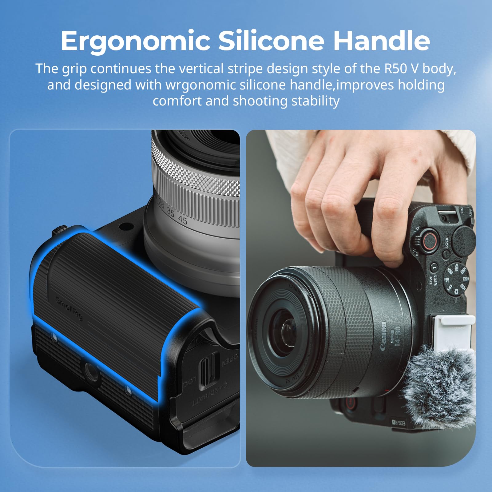 smallrig-5429-l-griff-f-r-canon-r50-v-mit-arca-platte-schwarz image 3