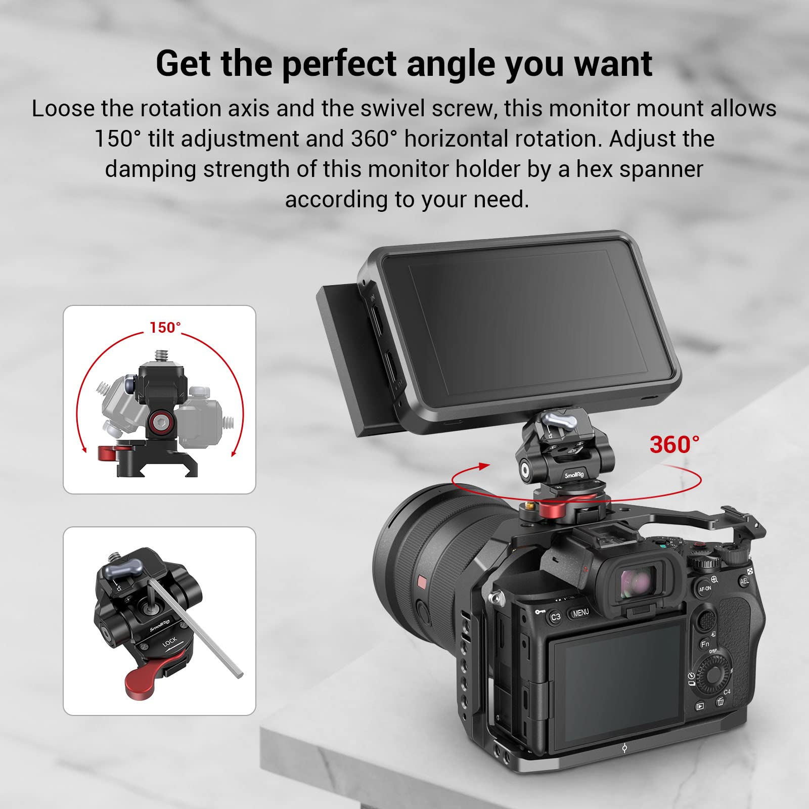 smallrig-3601-hawklock-mini-monitorhalterung-mit-nato-klemme-1-5-kg-360-drehbar image 4
