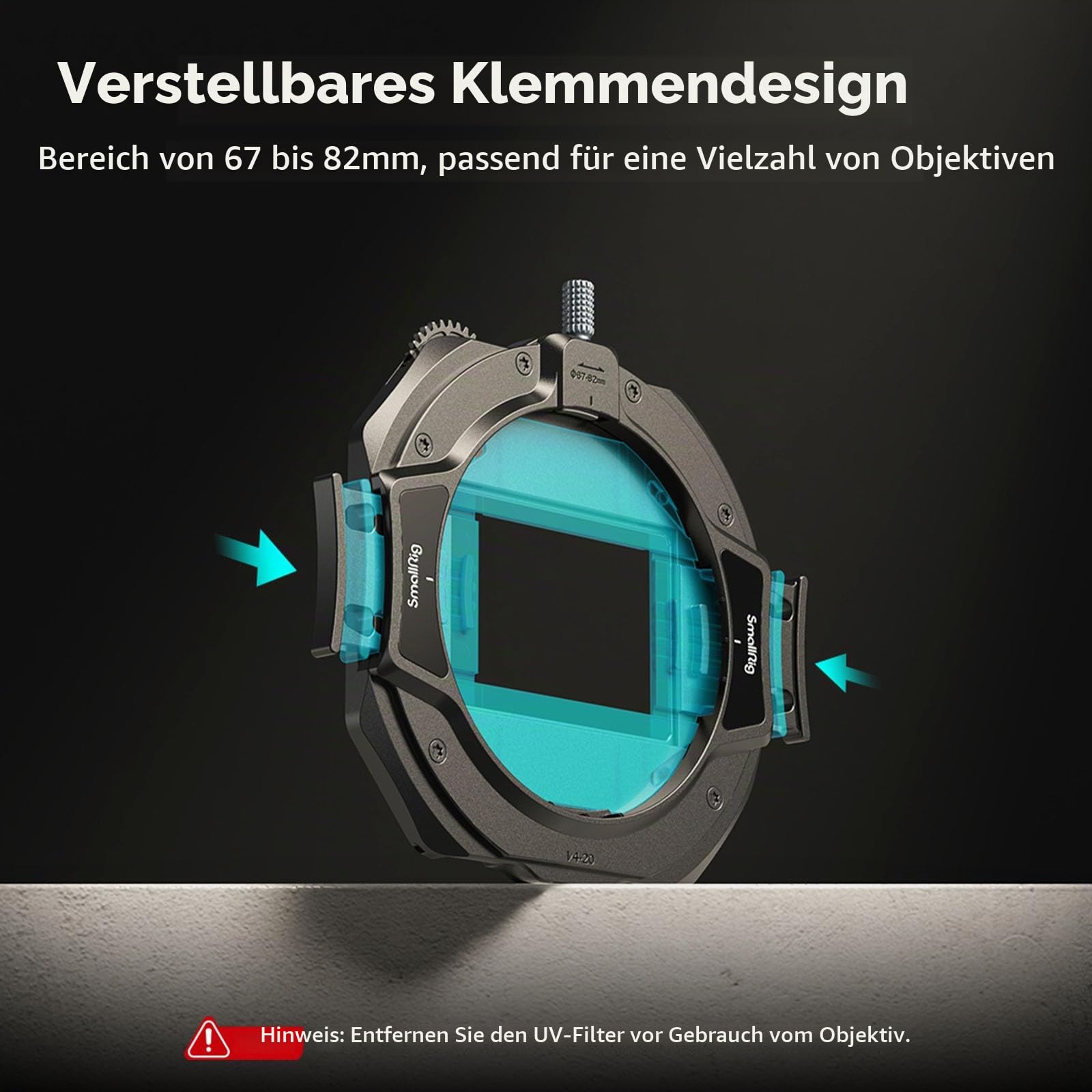 smallrig-4411-matte-box-mit-verstellbarer-klemme-67-82-mm-top-flag-cpl-1-2-vnd-s image 2