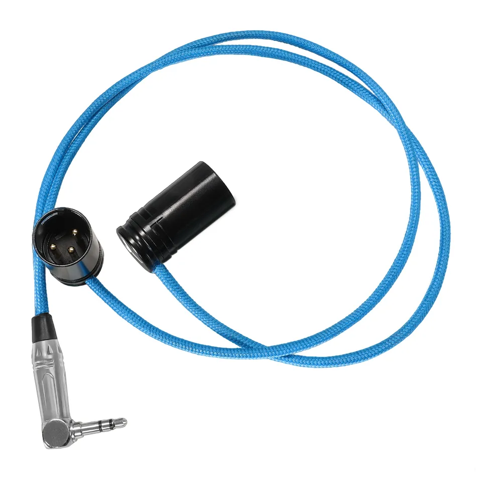 kondor-blue-16-low-profile-xlr-winkelkabel-dual-xlr-auf-stereo-3-5-mm-trs image 1