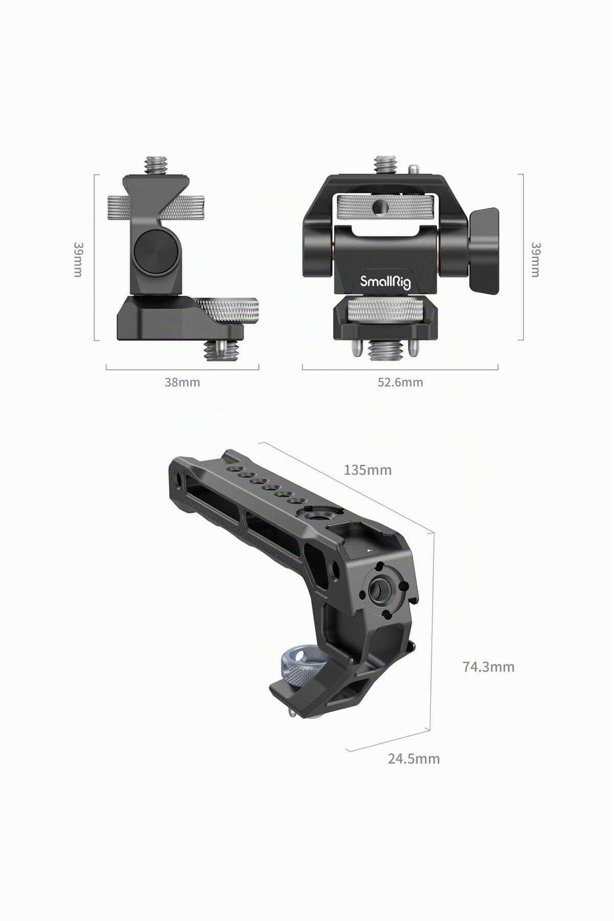 smallrig-top-handle-5323-mit-monitor-montagesatz-360-180-verstellbar image 3