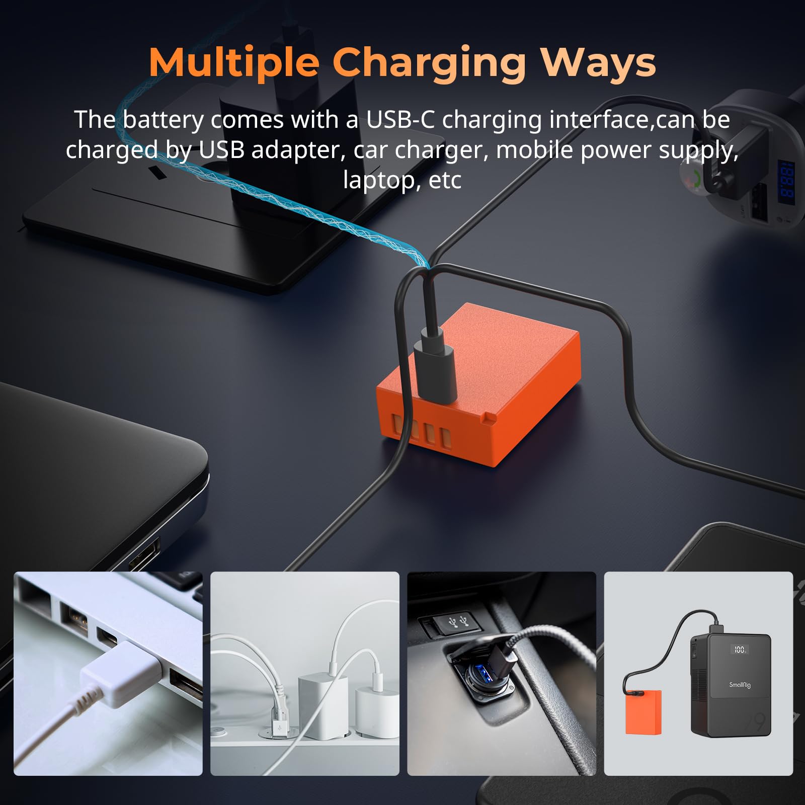 smallrig-np-w126s-usb-c-kamera-akku-1050mah-f-r-fujifilm-2-5h-vollladung image 5