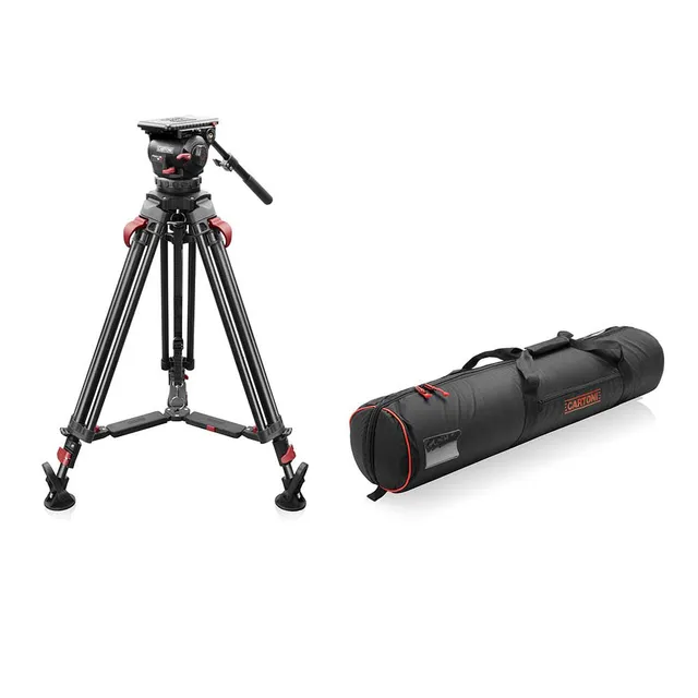 shape-focus-12-fluid-head-stativ-mit-red-lock-beinen-mid-level-spreader image 1