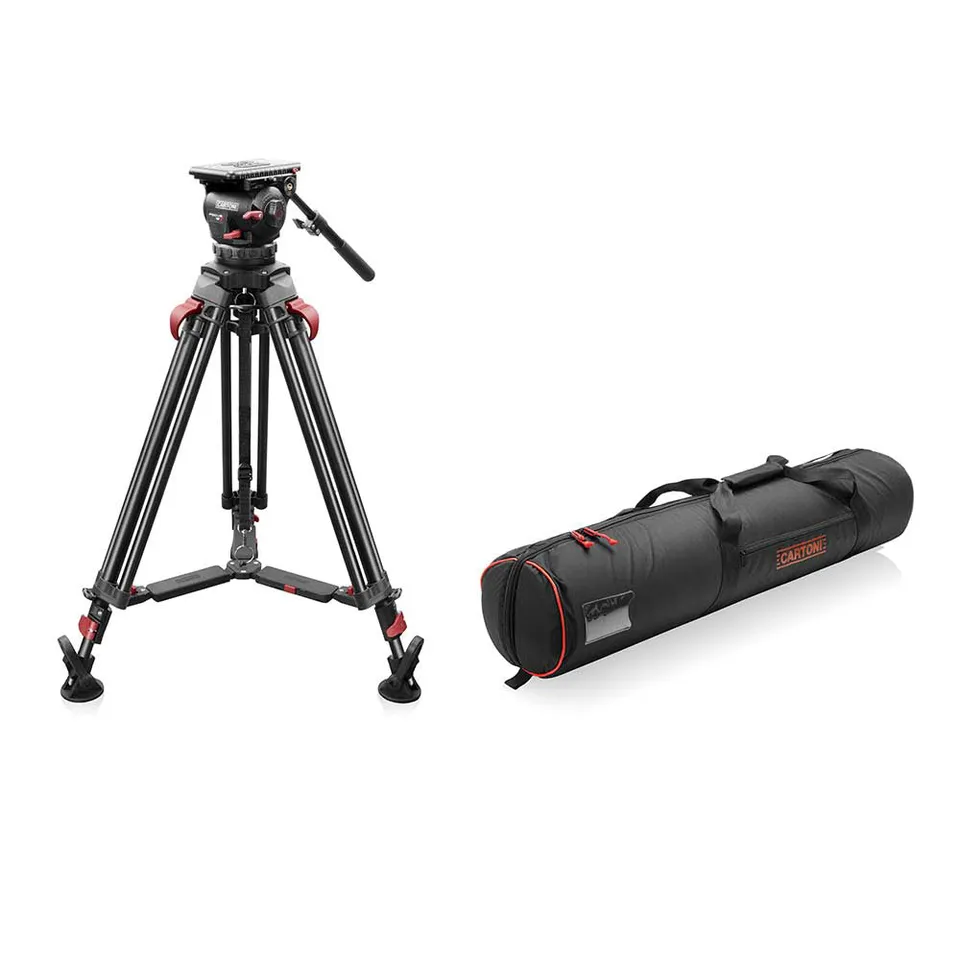 shape-focus-12-fluid-head-stativ-mit-red-lock-beinen-mid-level-spreader image 1