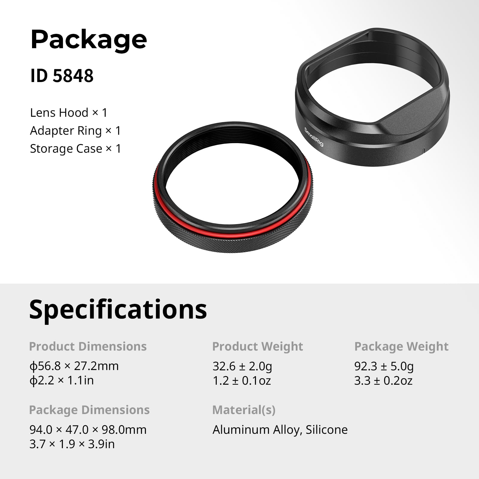 smallrig-5848-gegenlichtblende-f-r-fujifilm-x100vi-x100v-aluminium-49-mm-filtera image 6
