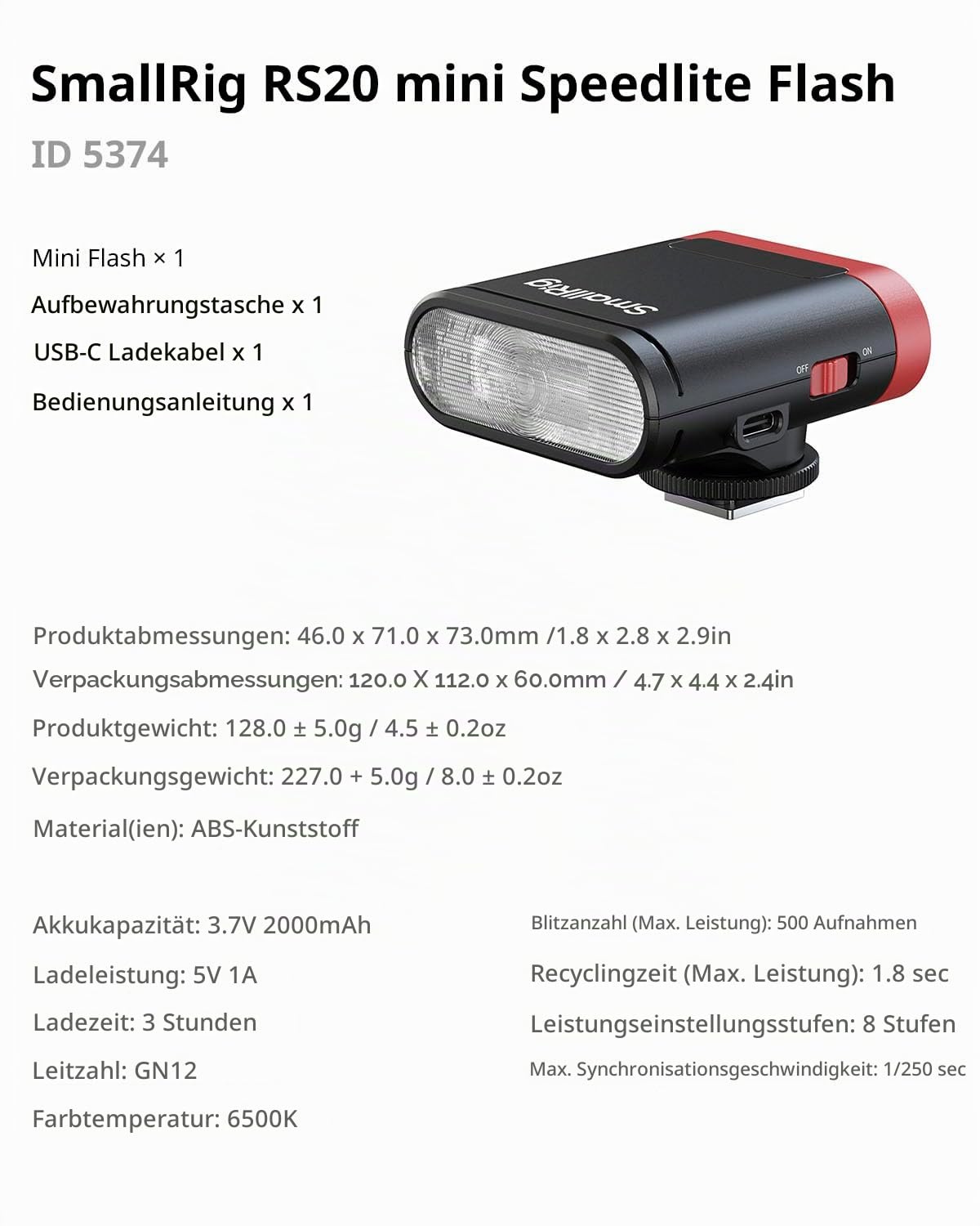smallrig-rs20-5374-mini-kamerablitz-gn12-f-r-canon-sony-nikon image 8