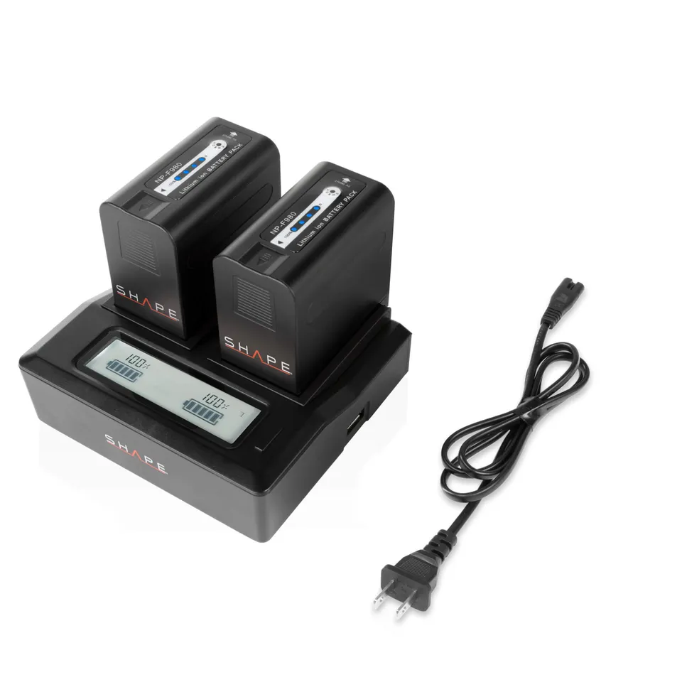 shape-np-f980-akku-set-2x-6600mah-mit-dual-lcd-ladeger-t-f-r-sony image 1