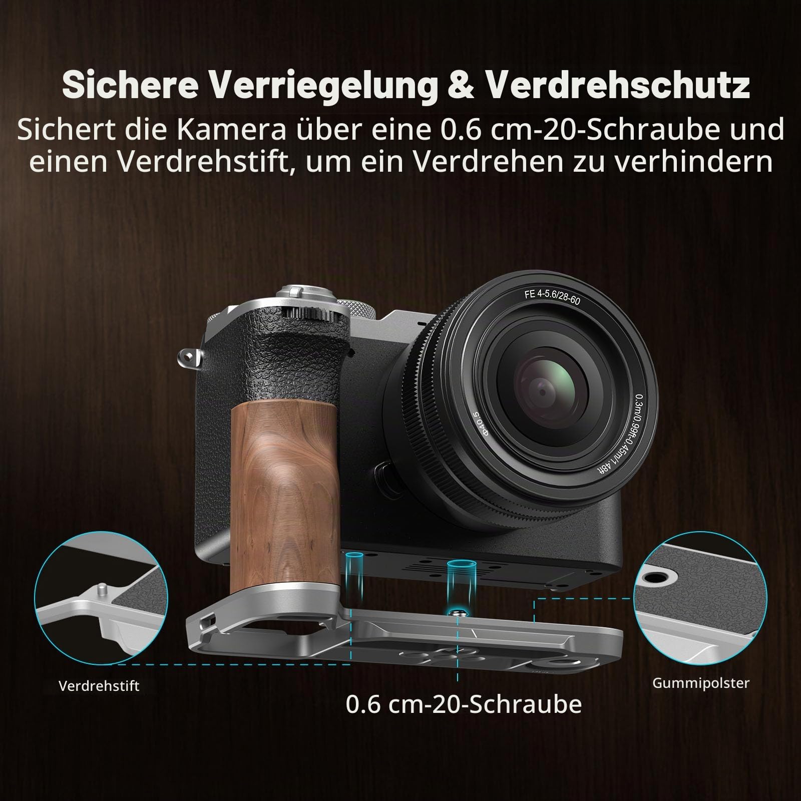 smallrig-4796b-l-griff-mit-holz-und-arca-platte-f-r-sony-a7c-ii-a7cr image 4