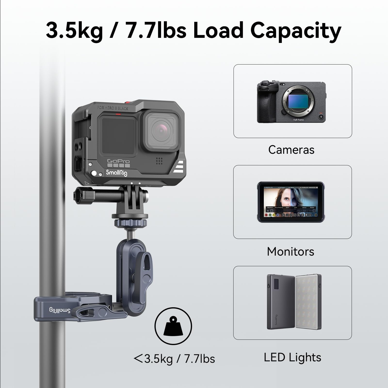 smallrig-super-clamp-mit-ballhead-magic-arm-und-action-adapter image 5