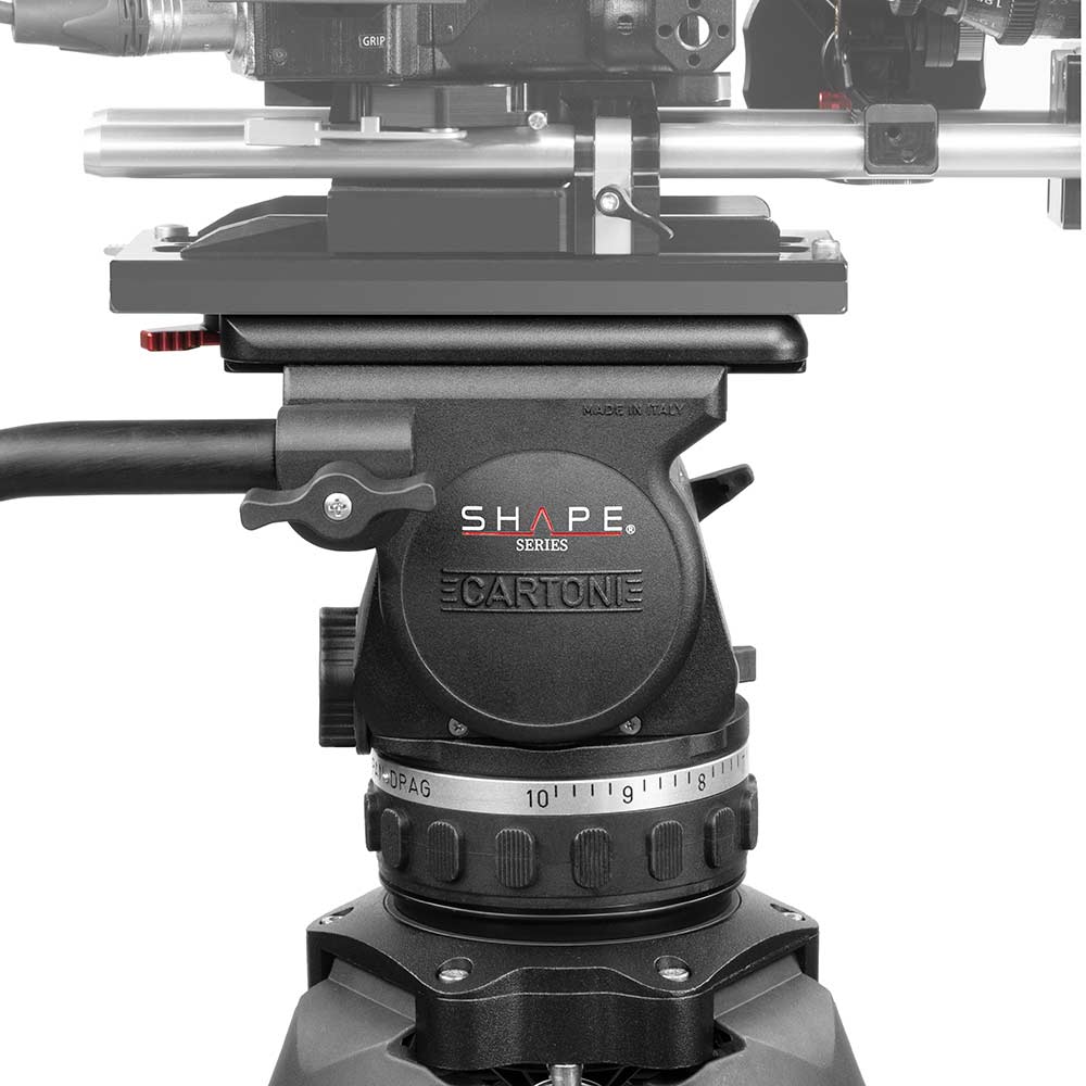 shape-focus-18-fluid-head-stativ-mit-red-lock-beinen-und-mid-level-spreader image 3
