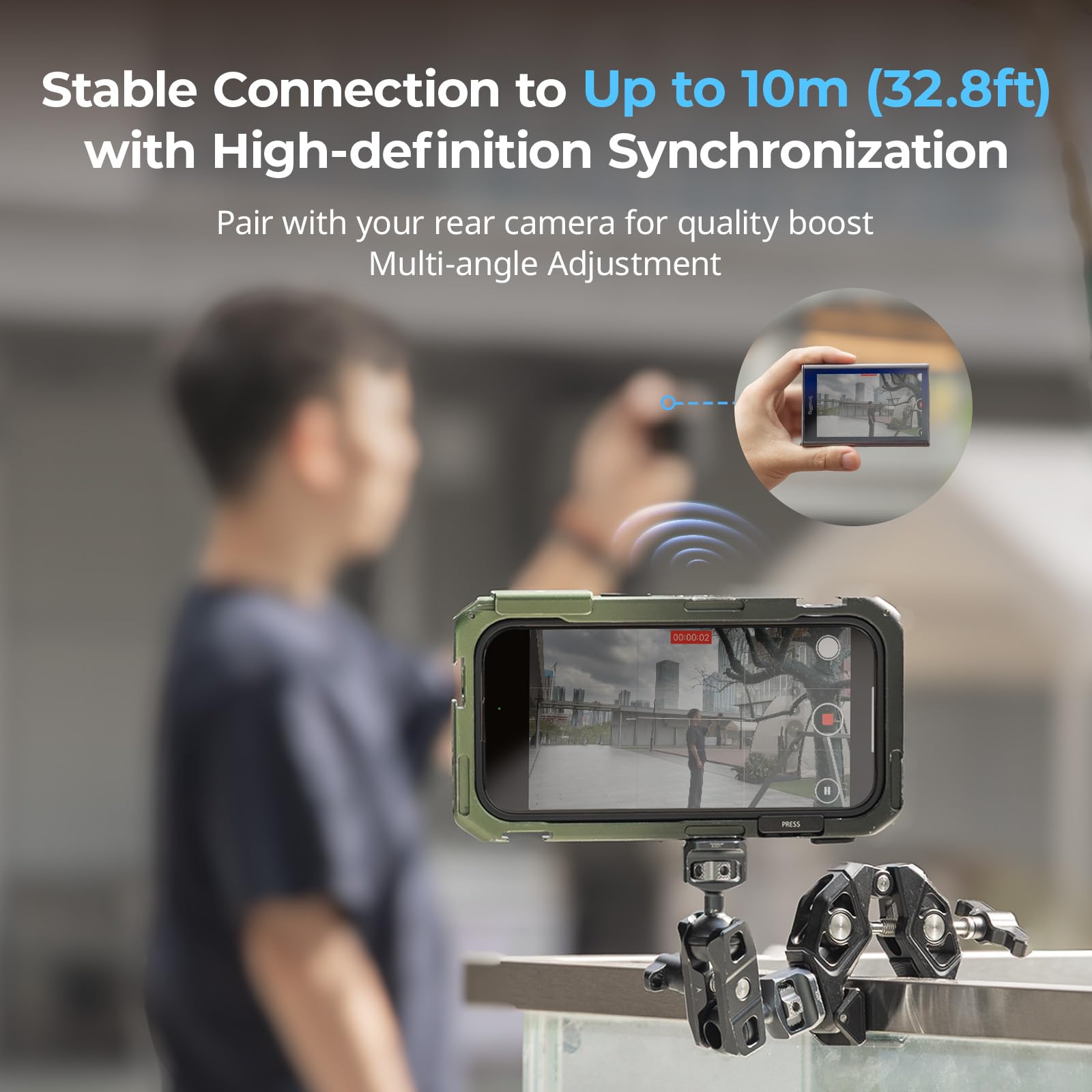 smallrig-4850b-wireless-selfie-monitor-magnetisch-f-r-magsafe-mit-fernbedienung image 2
