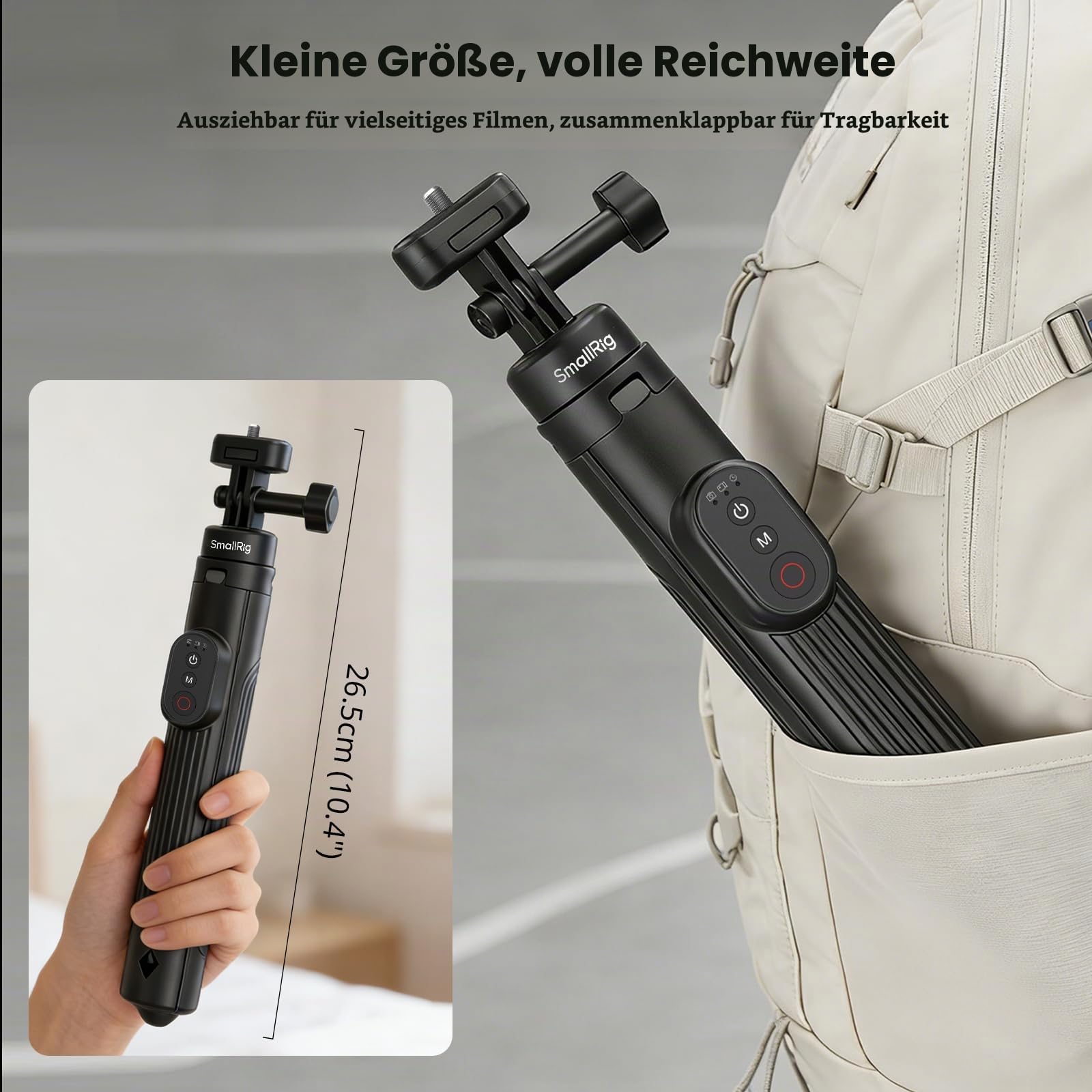 smallrig-5464-selfie-stick-stativ-150-cm-mit-fernbedienung image 5