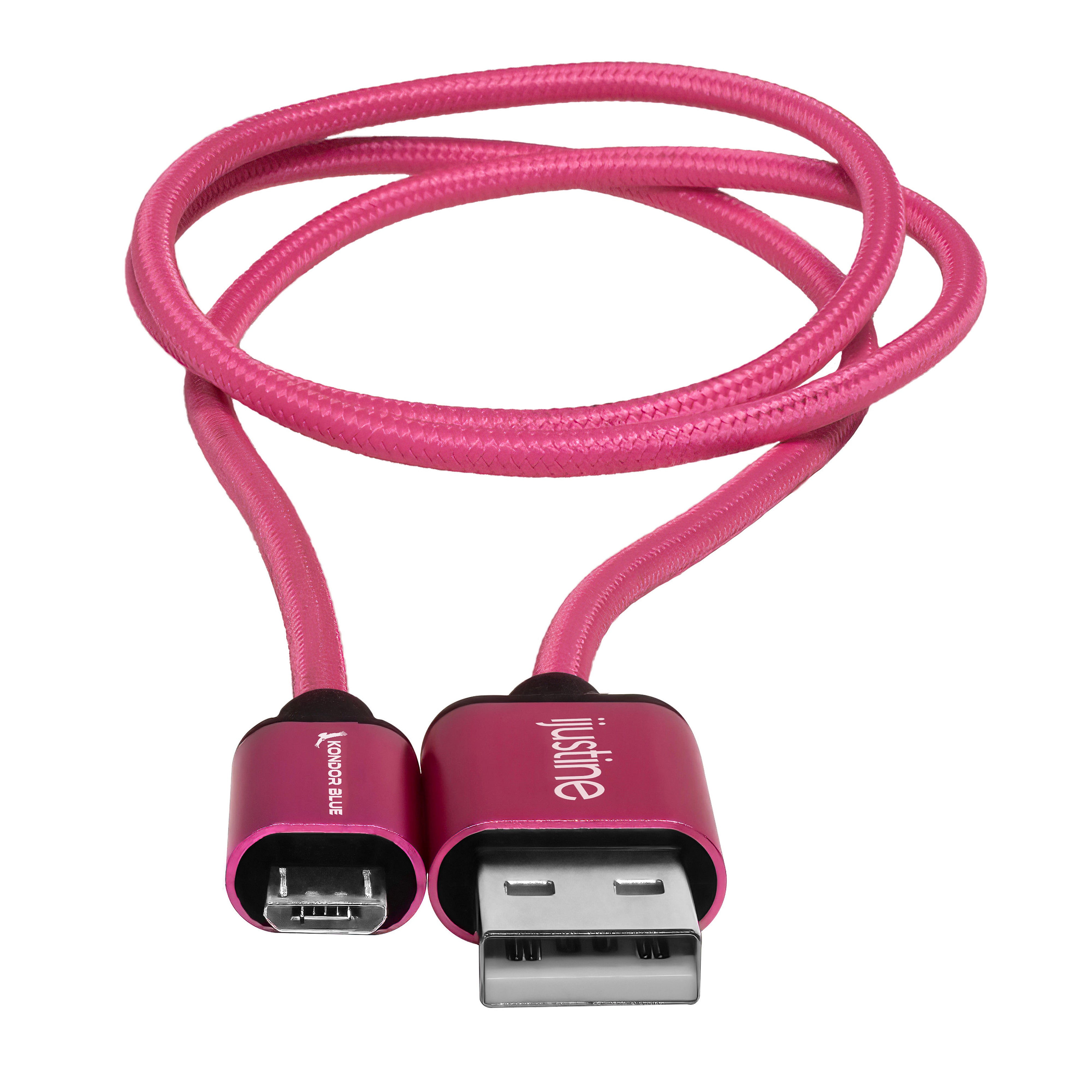 kondor-blue-ijustine-pink-usb-a-zu-micro-usb-kabel-ladekabel image 5