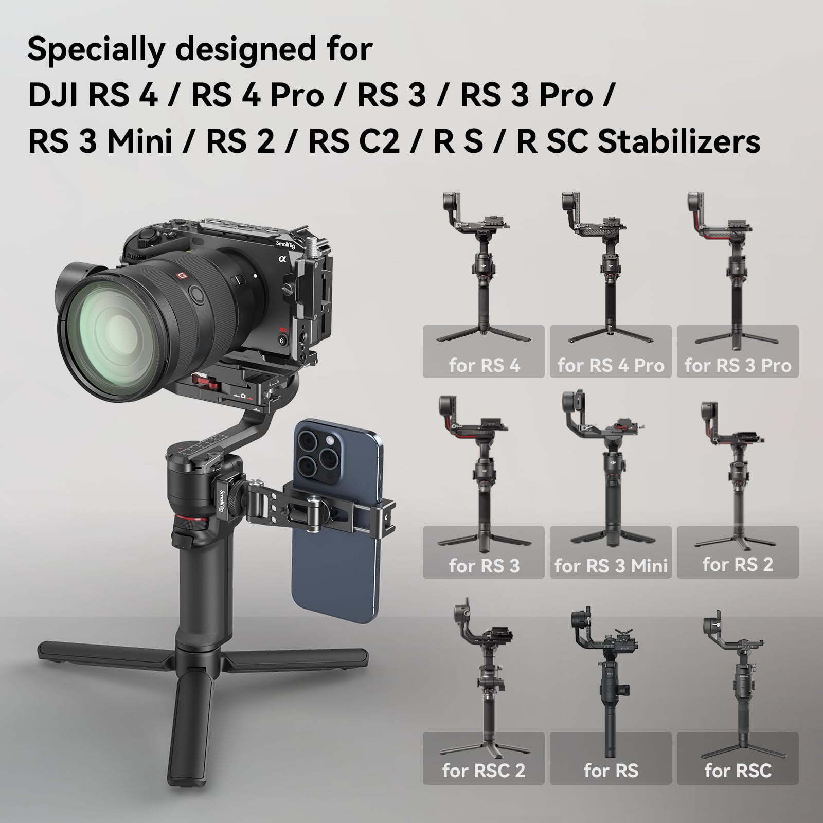 smallrig-4301-universal-phone-tripod-mount-metall-handyhalterung image 2