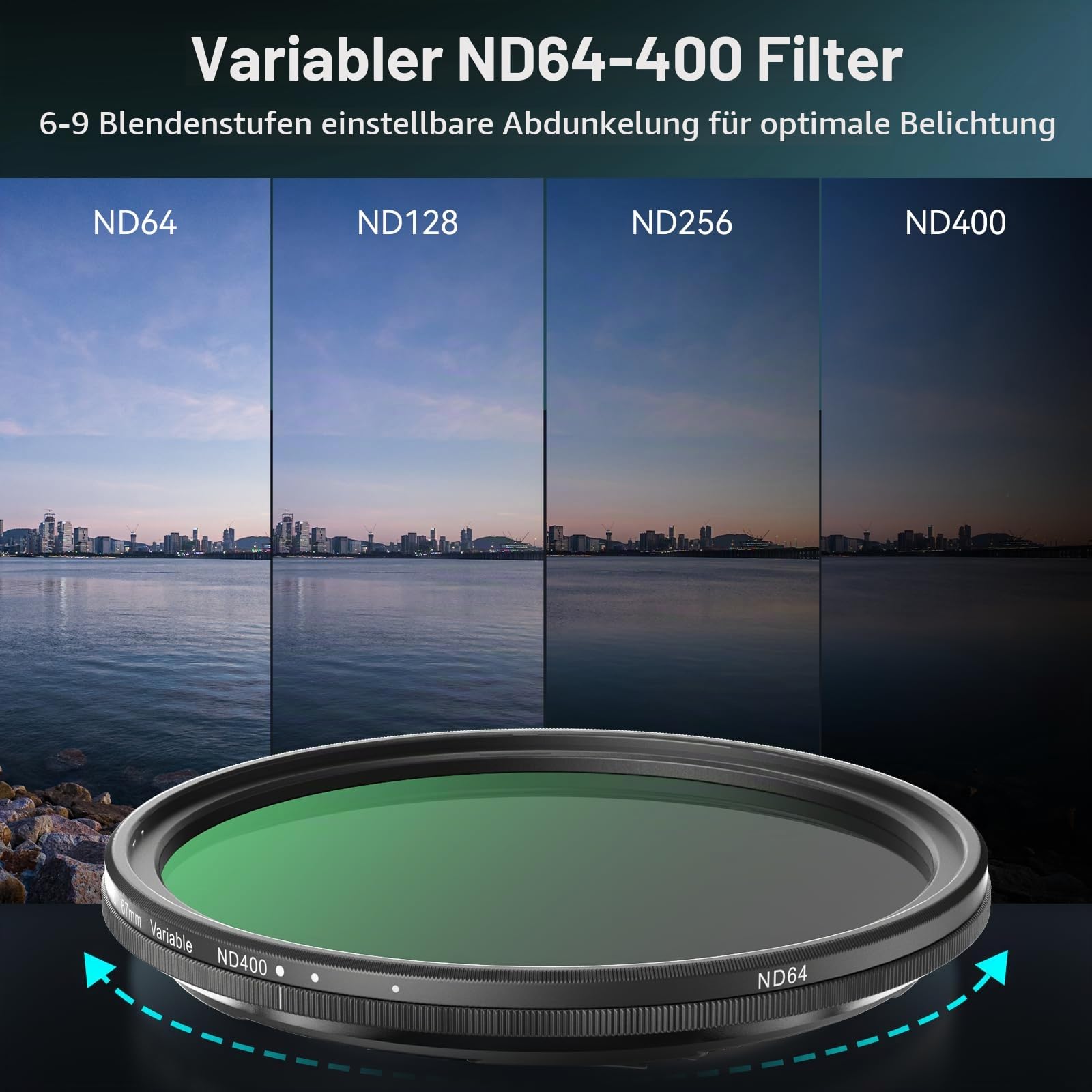 smallrig-5169-magnetischer-67-mm-vnd-filter-nd64-nd400-6-9-blendenstufen image 2