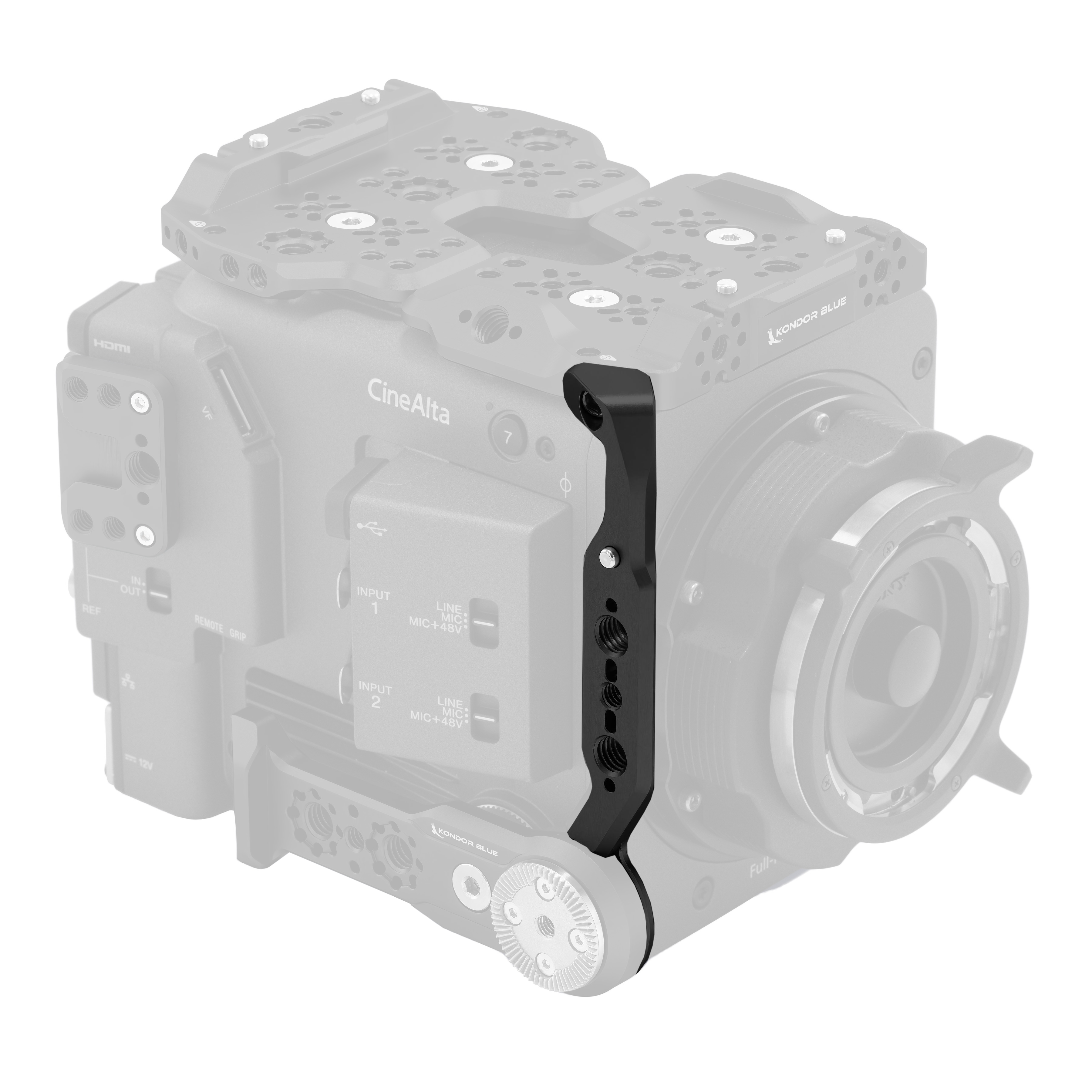 kondor-blue-sony-burano-cage-side-nato-rail-seitliche-nato-schiene-f-r-sony-bura image 2