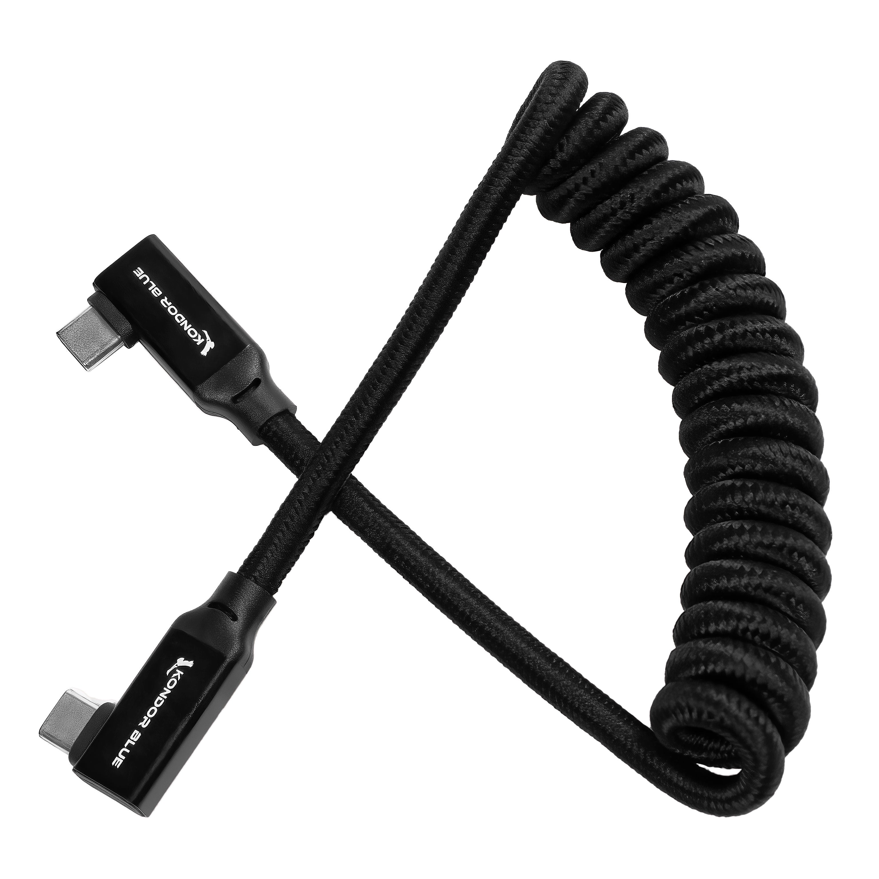 kondor-blue-12-24-coiled-usb-c-3-2-right-angle-kabel-20gb-s-100w image 4