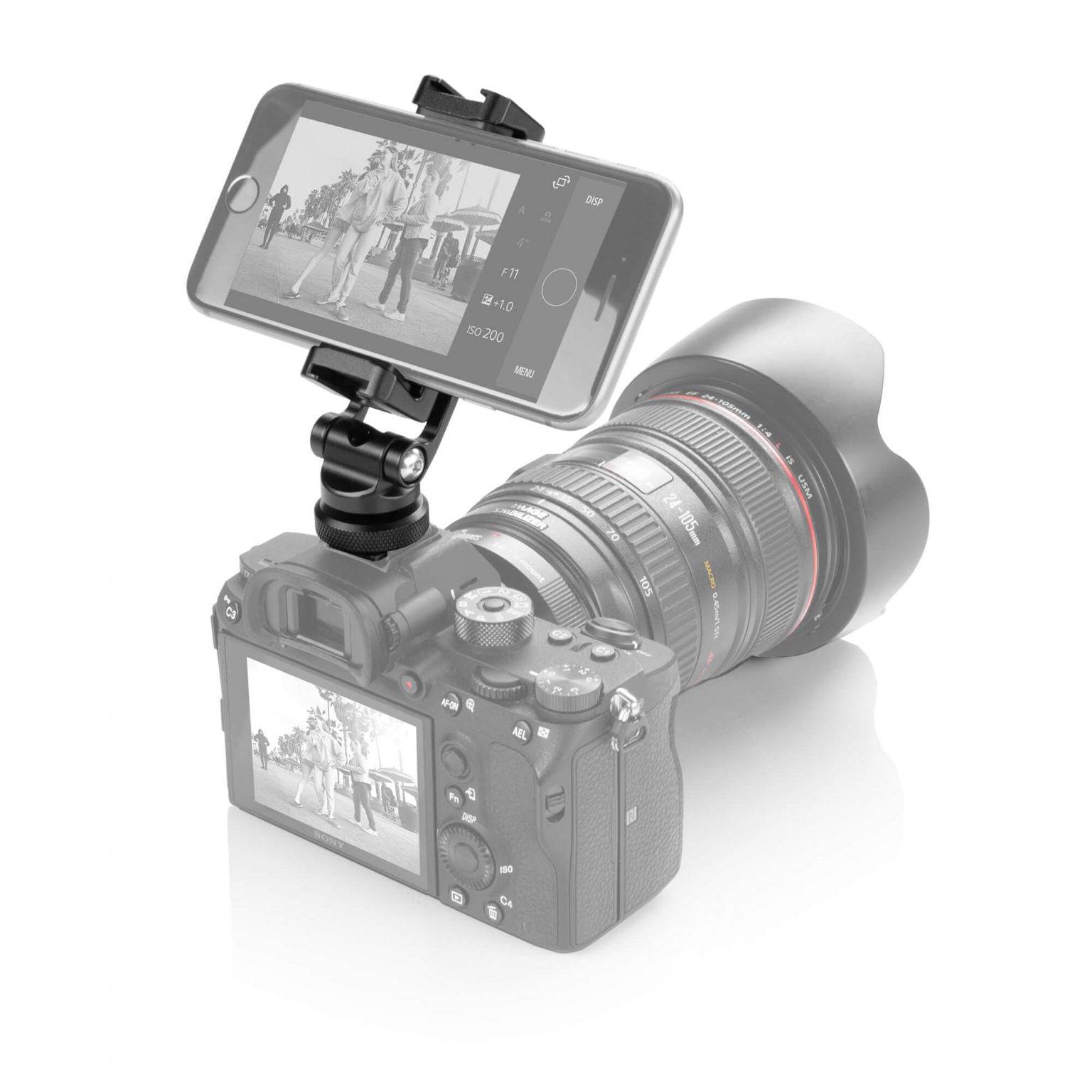 shape-smartphone-klemme-mit-friction-swivel-und-tilt-stativmount image 2