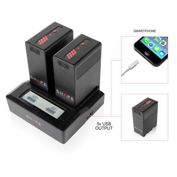 shape-sony-bp-u65-akku-kit-mit-dual-lcd-charger-f-r-fx9-fs7-fs5 image 2