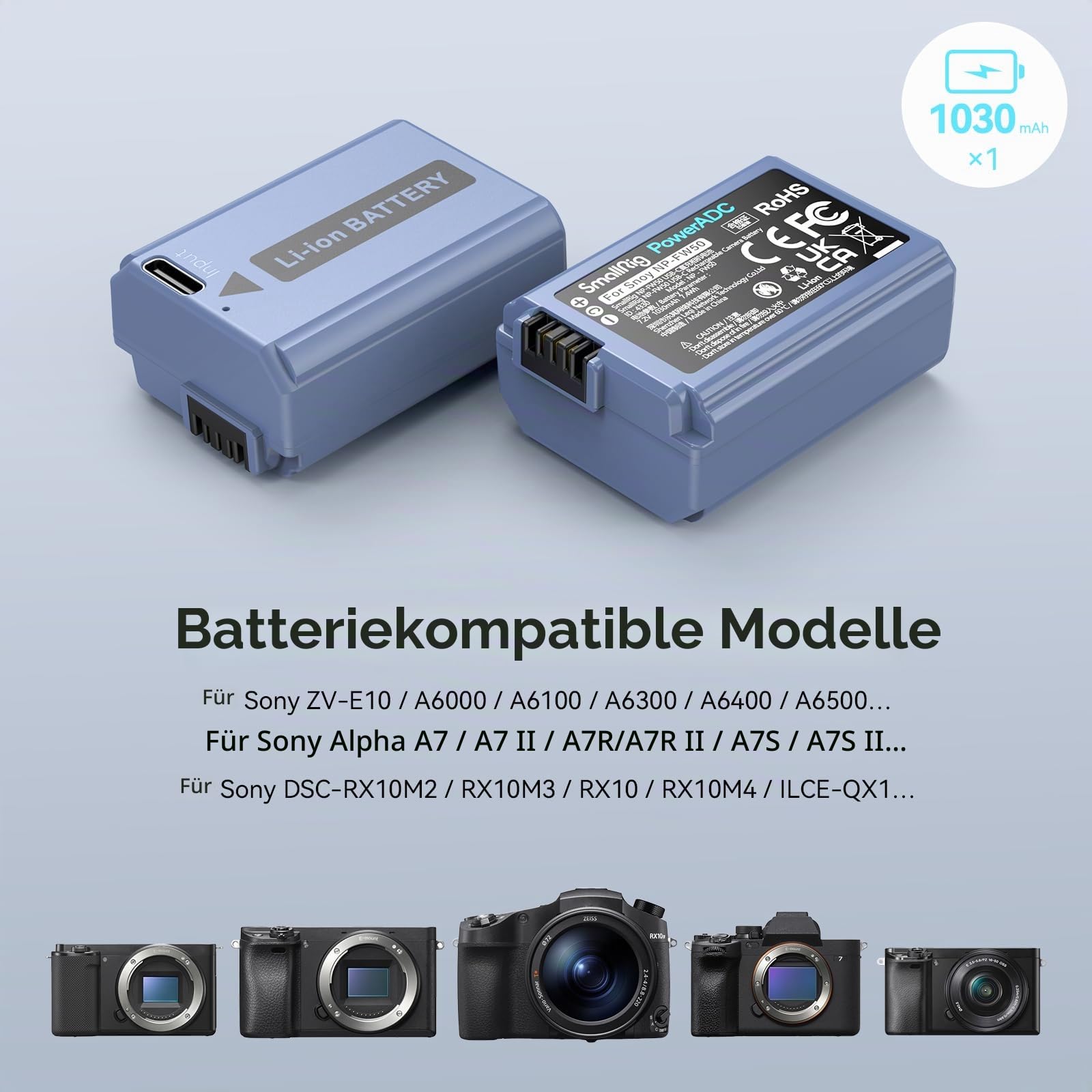 smallrig-4330-np-fw50-kamera-akku-1030mah-mit-usb-c-f-r-sony image 4