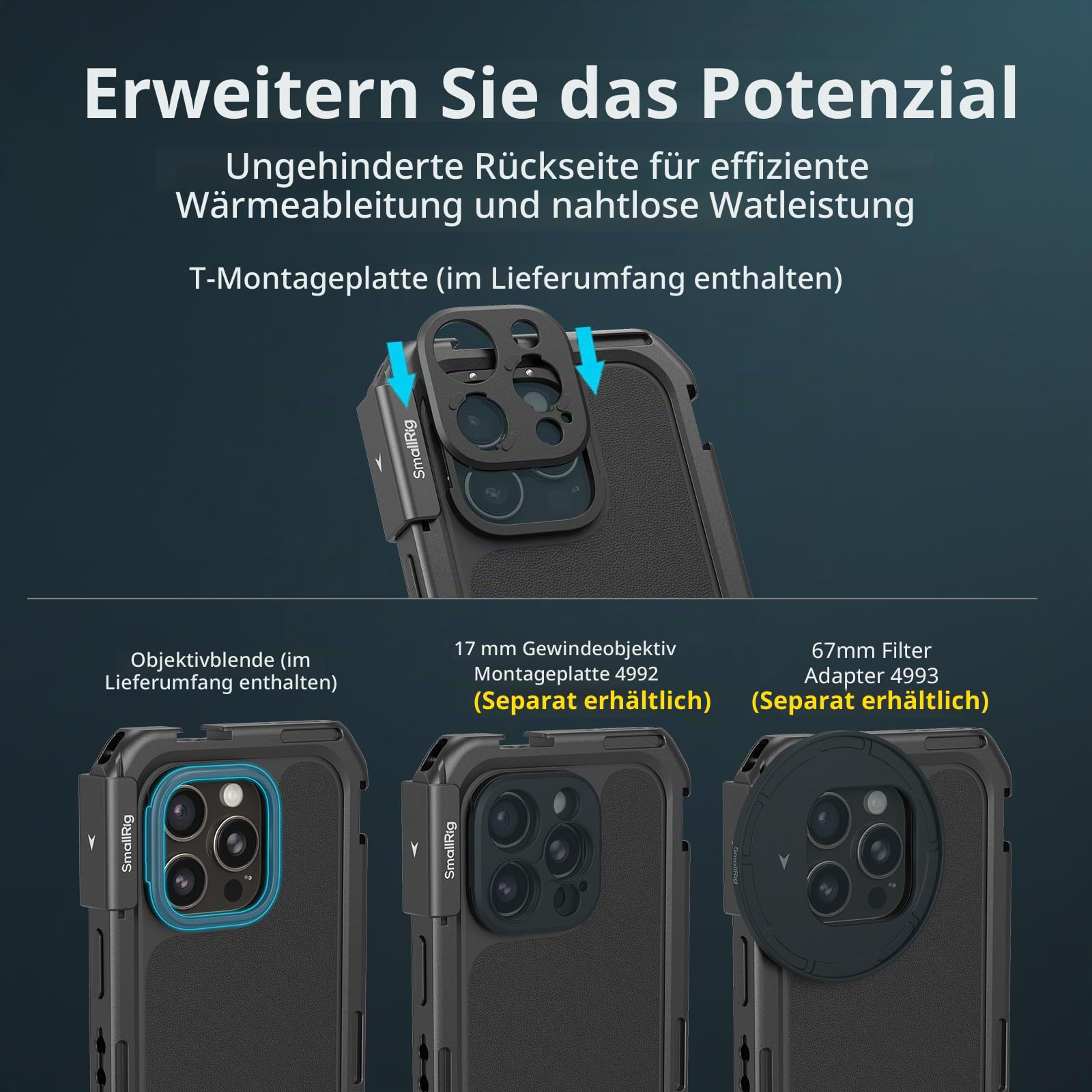 smallrig-5005-phone-video-cage-dual-handheld-kit-f-r-iphone-16-pro-max-mit-wirel image 6