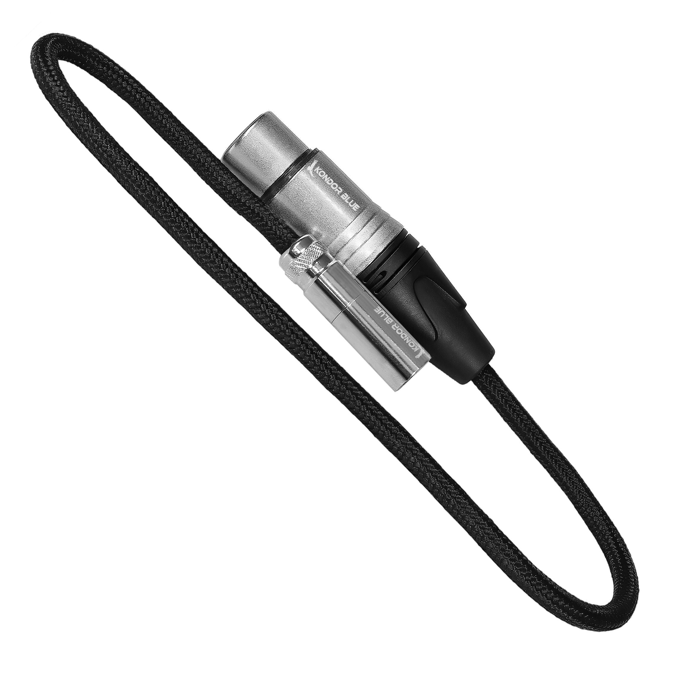 kondor-blue-ta4m-mini-xlr-4-pin-male-auf-xlr-female-audio-kabel-16-40-cm image 3