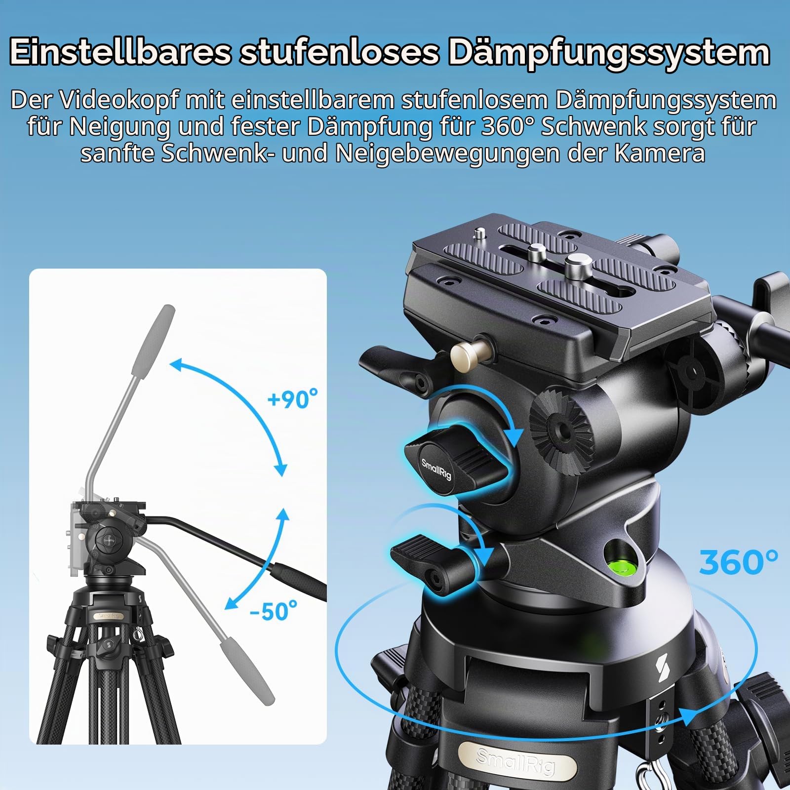 smallrig-ad-50-4685-videostativ-carbon-163-cm-mit-fluidkopf image 5