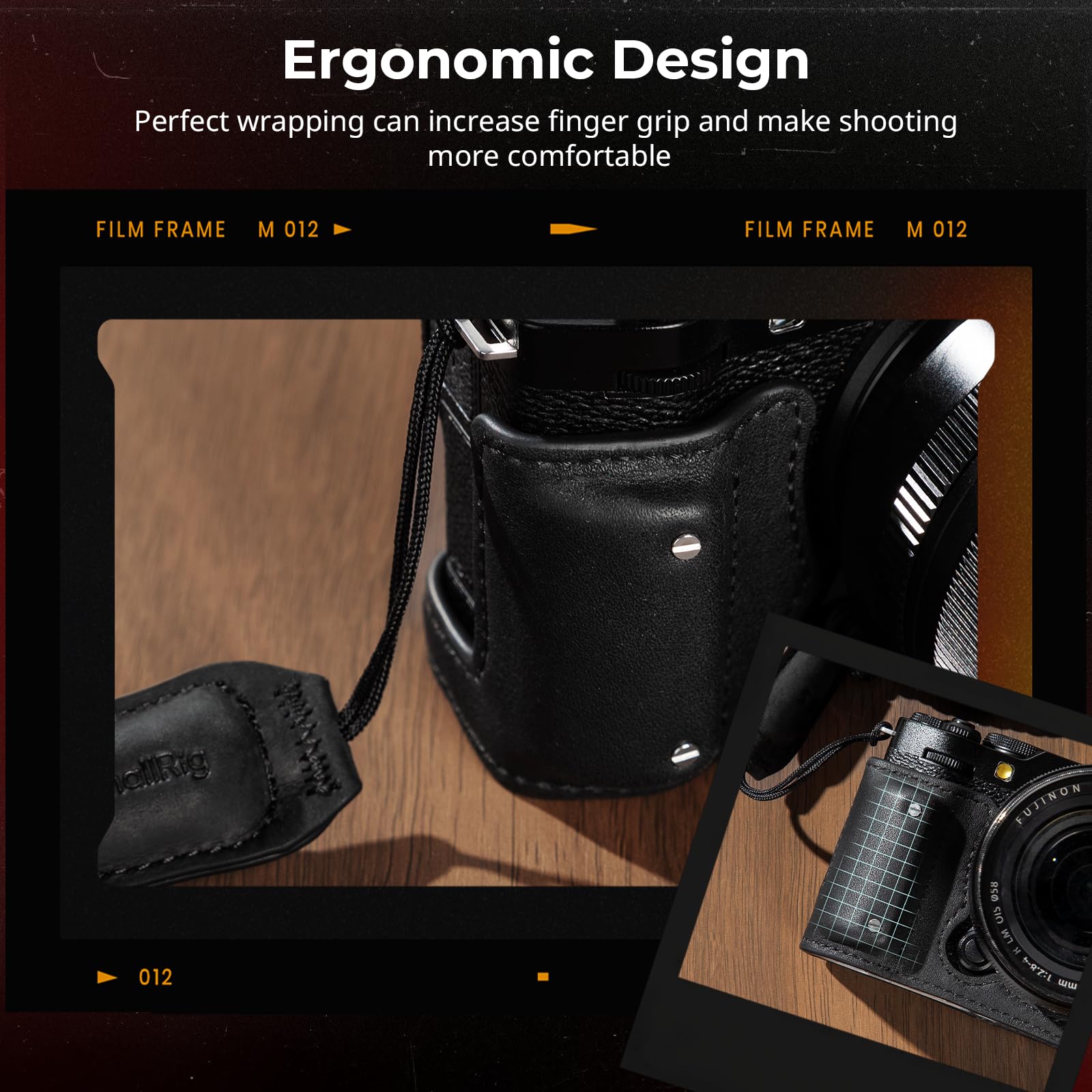 smallrig-4879-x-m5-leder-halbtasche-set-f-r-fujifilm-x-m5-echtleder-schwarz-mit- image 7
