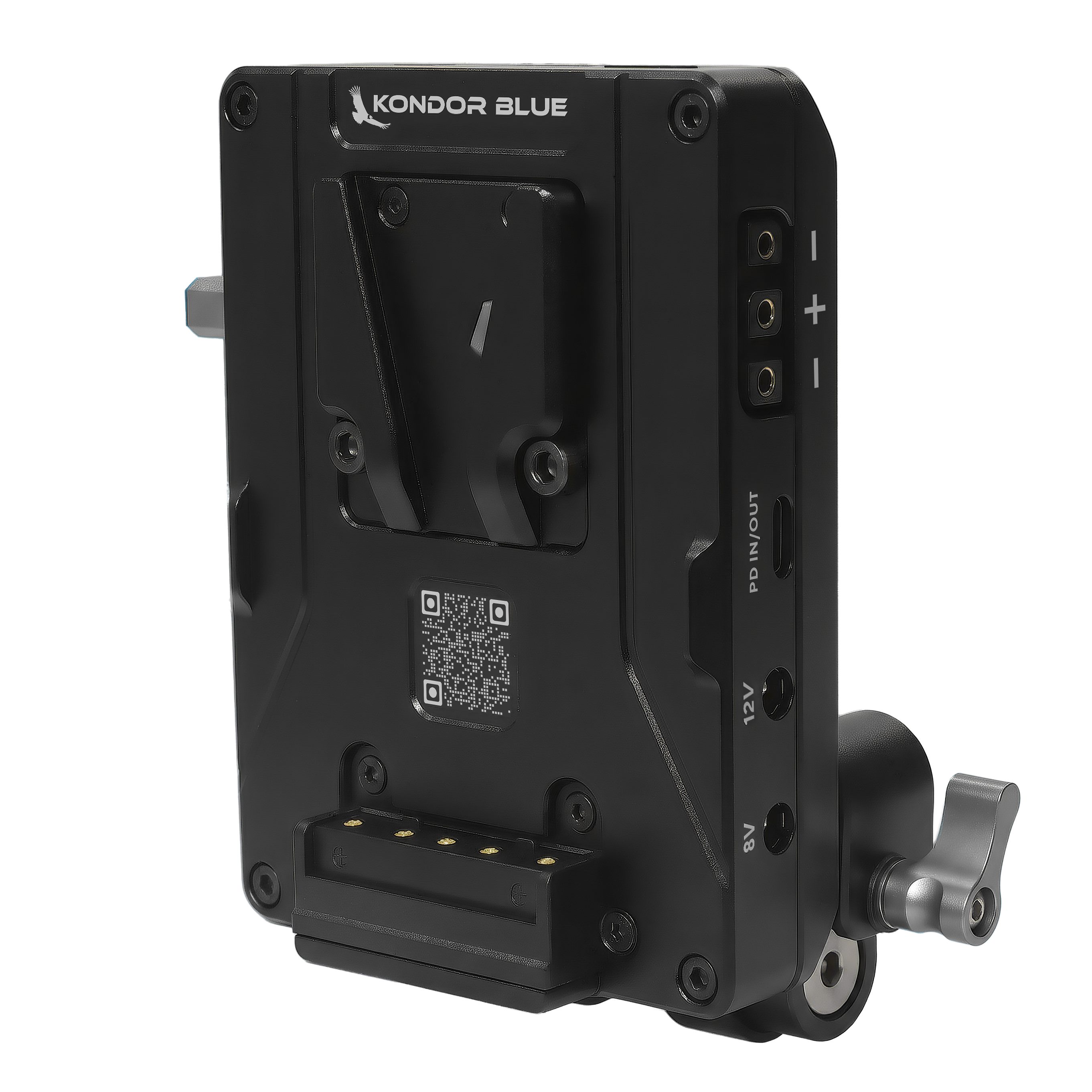 kondor-blue-v-mount-pro-battery-plate-mit-swiveling-rod-block image 7