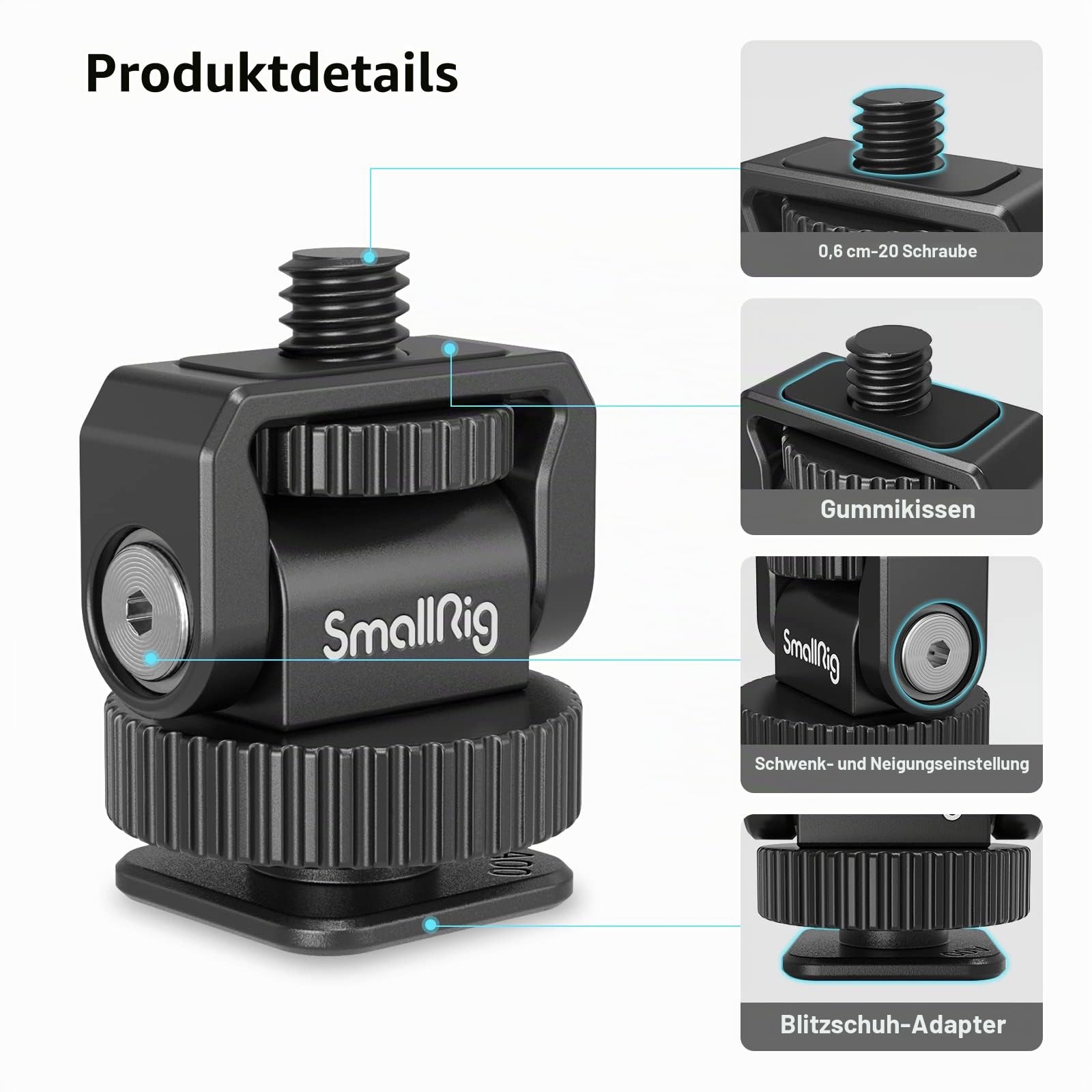 smallrig-3577-1-4-mini-ball-head-cold-shoe-mount-adapter-138 image 3