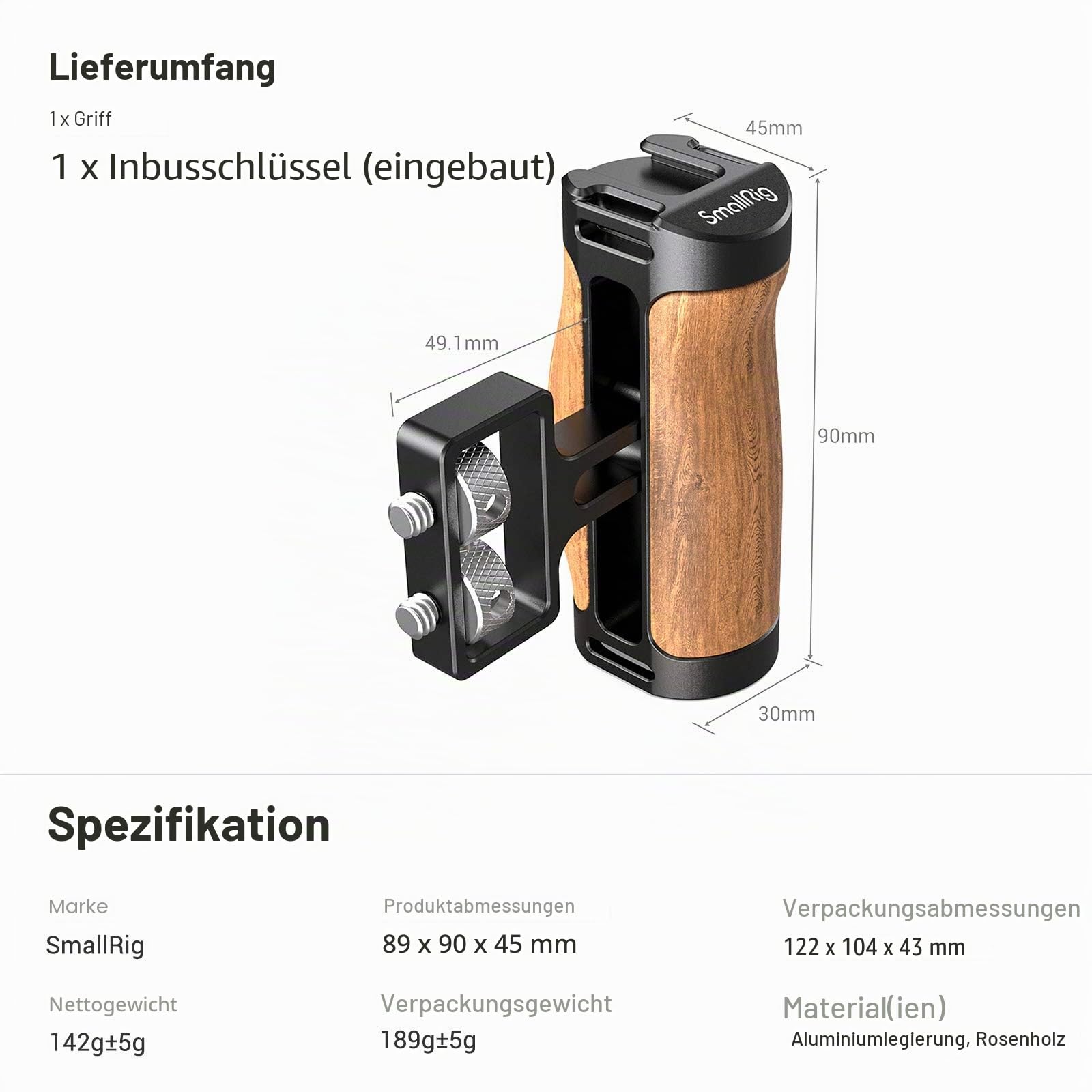 smallrig-2913-wooden-mini-seitengriff-mit-1-4-20-schrauben-und-palisandergriff image 7