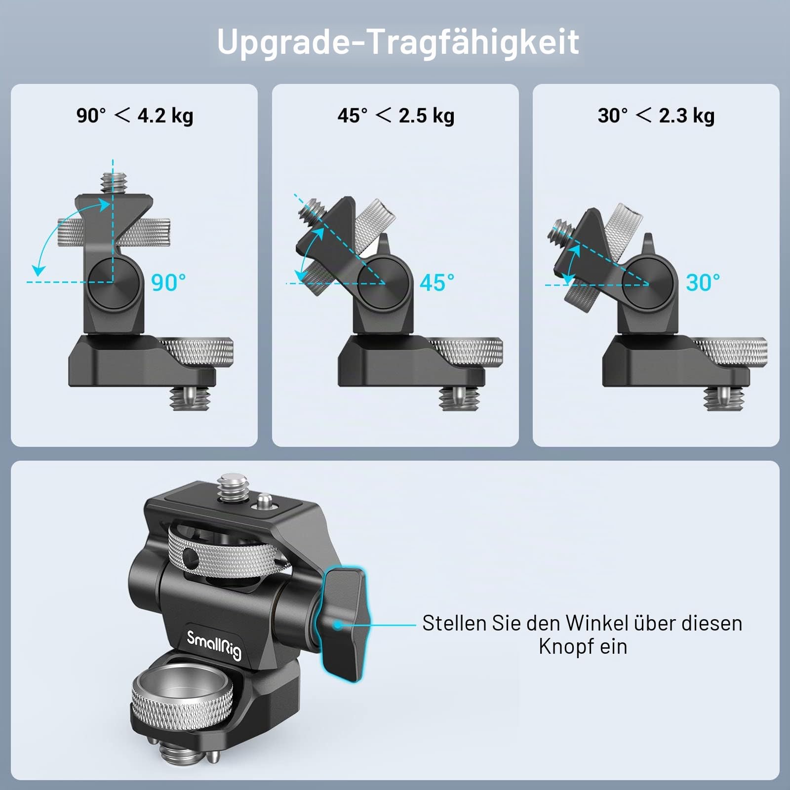 smallrig-monitor-mount-2903b-mit-3-8-arri-schraube-f-r-5-und-7-monitore image 3