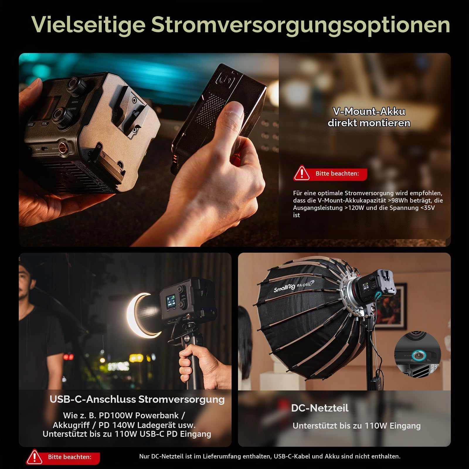 smallrig-rc-100b-cob-videoleuchte-100w-2700-6500k-pro-5142 image 3